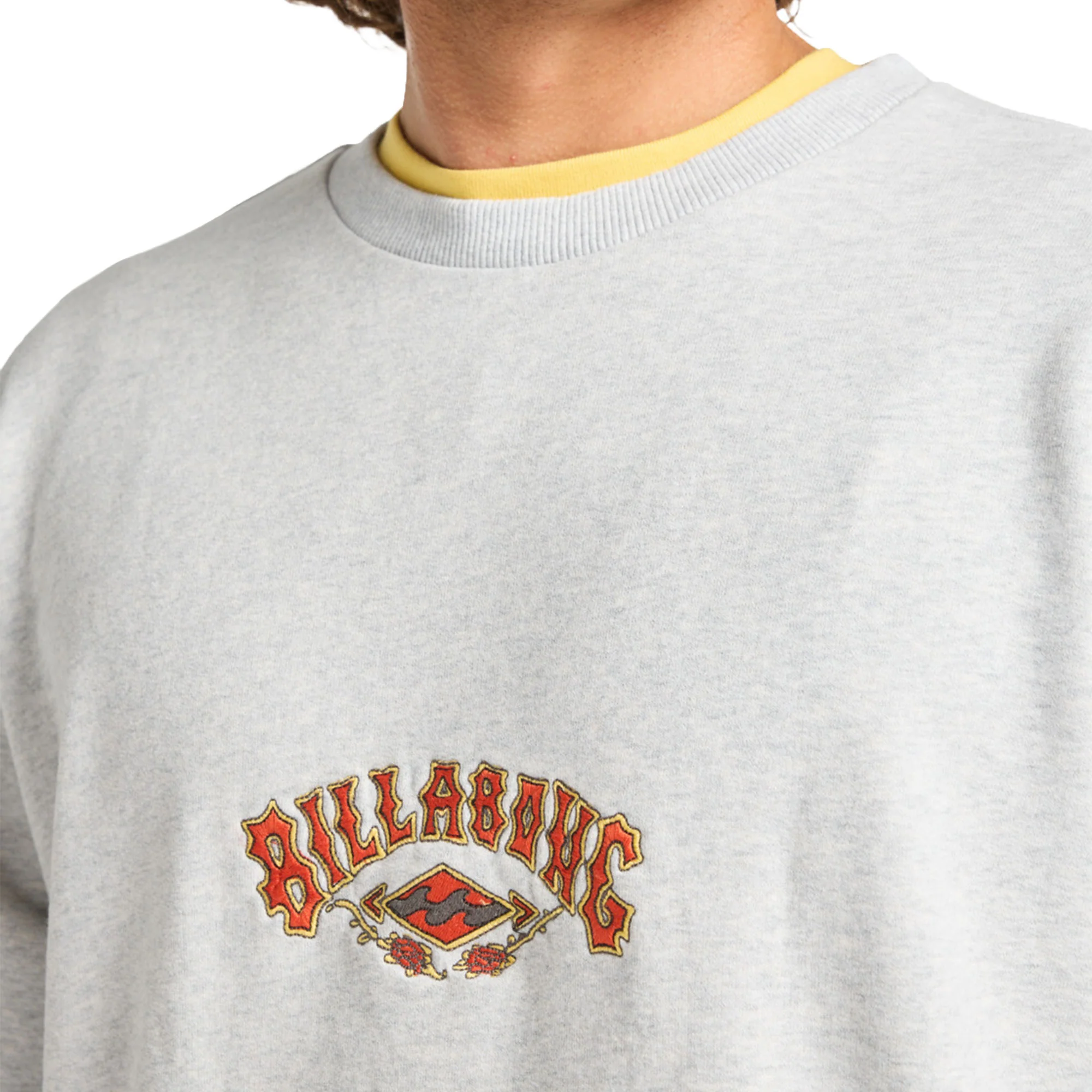 Billabong Core Lord Crew Light Grey Heather - Image 3