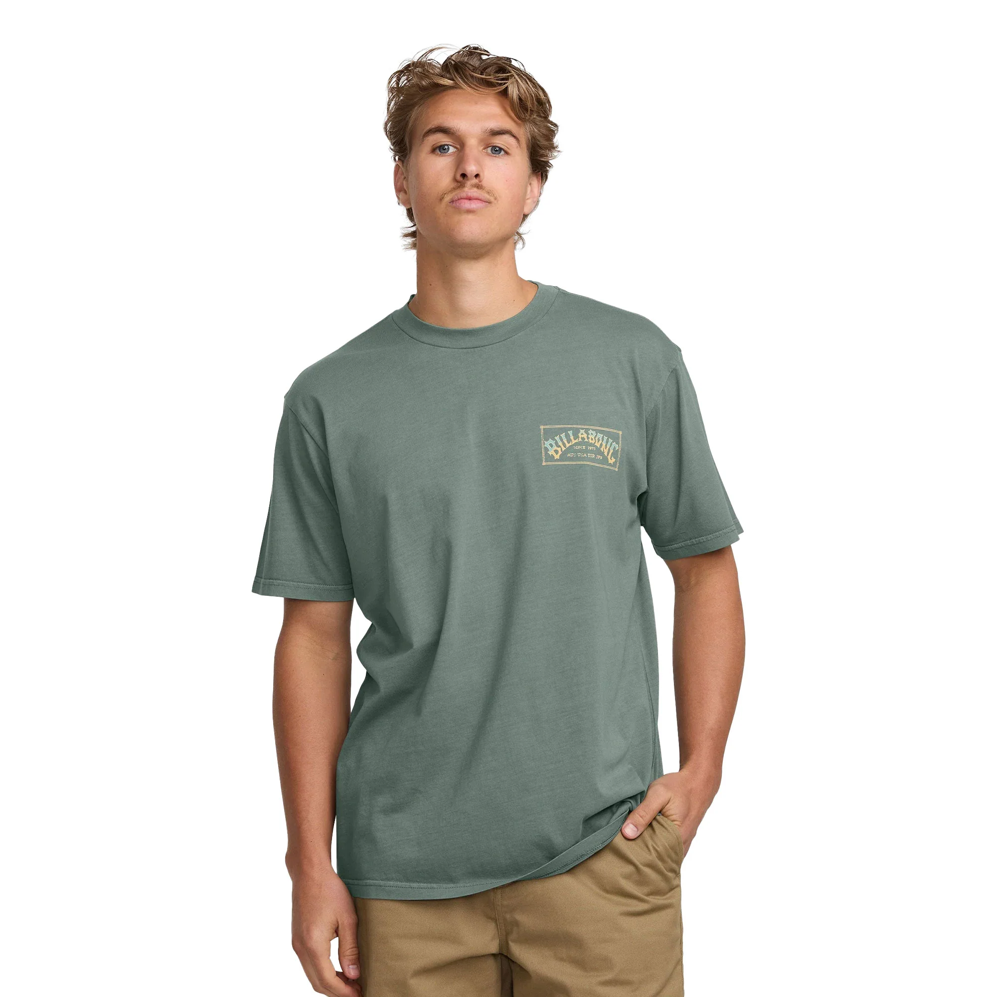 Billabong Original Arch Premium T-Shirt Dark Slate - Image 2