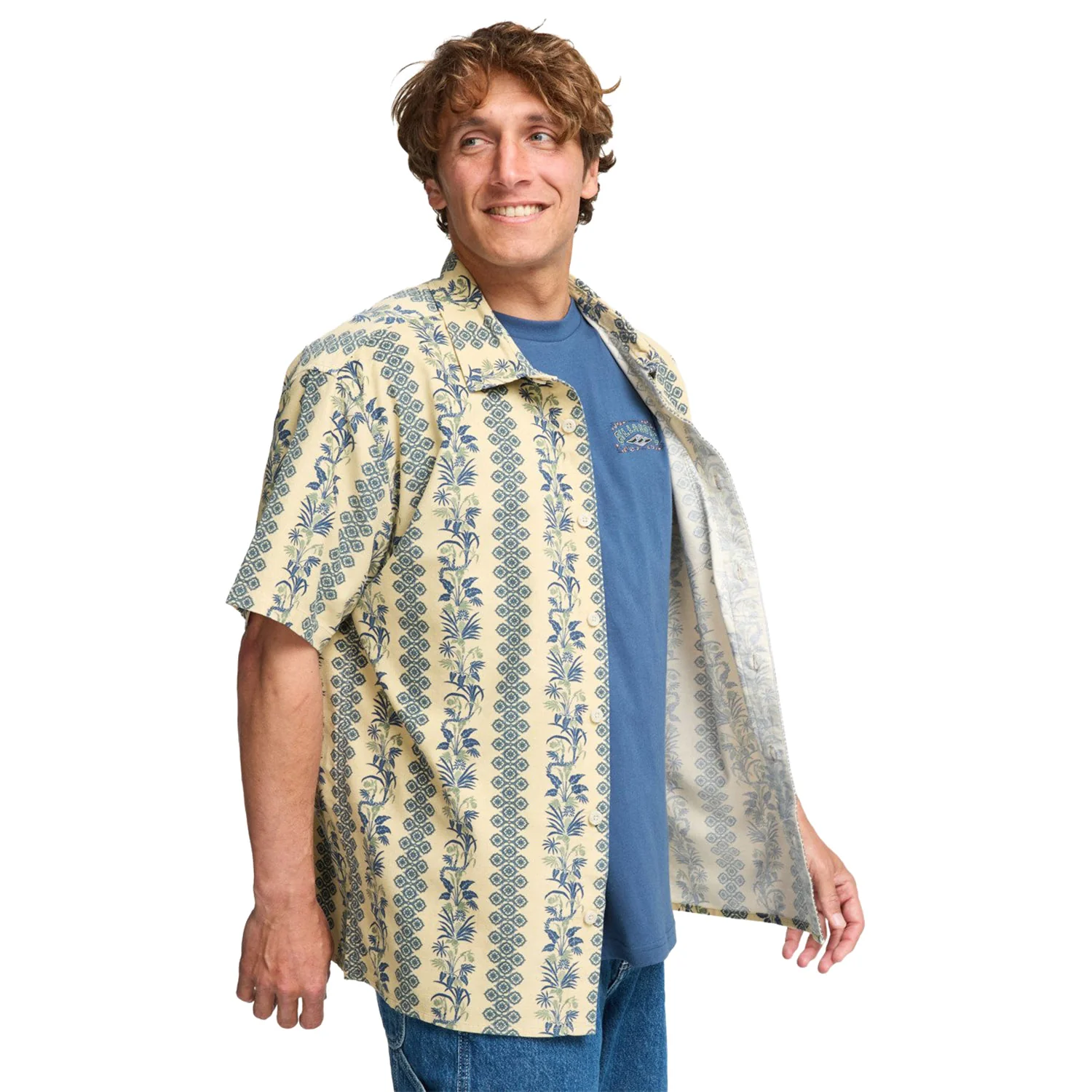 Billabong SS Solana Cord Shirt Castle Rock - Image 4