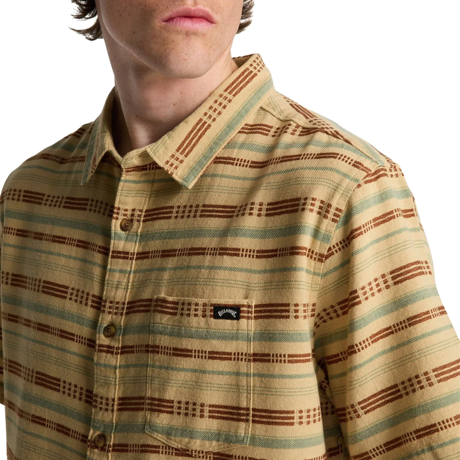 Billabong SS Sundays Jacquard Shirt Castle Rock - Image 3