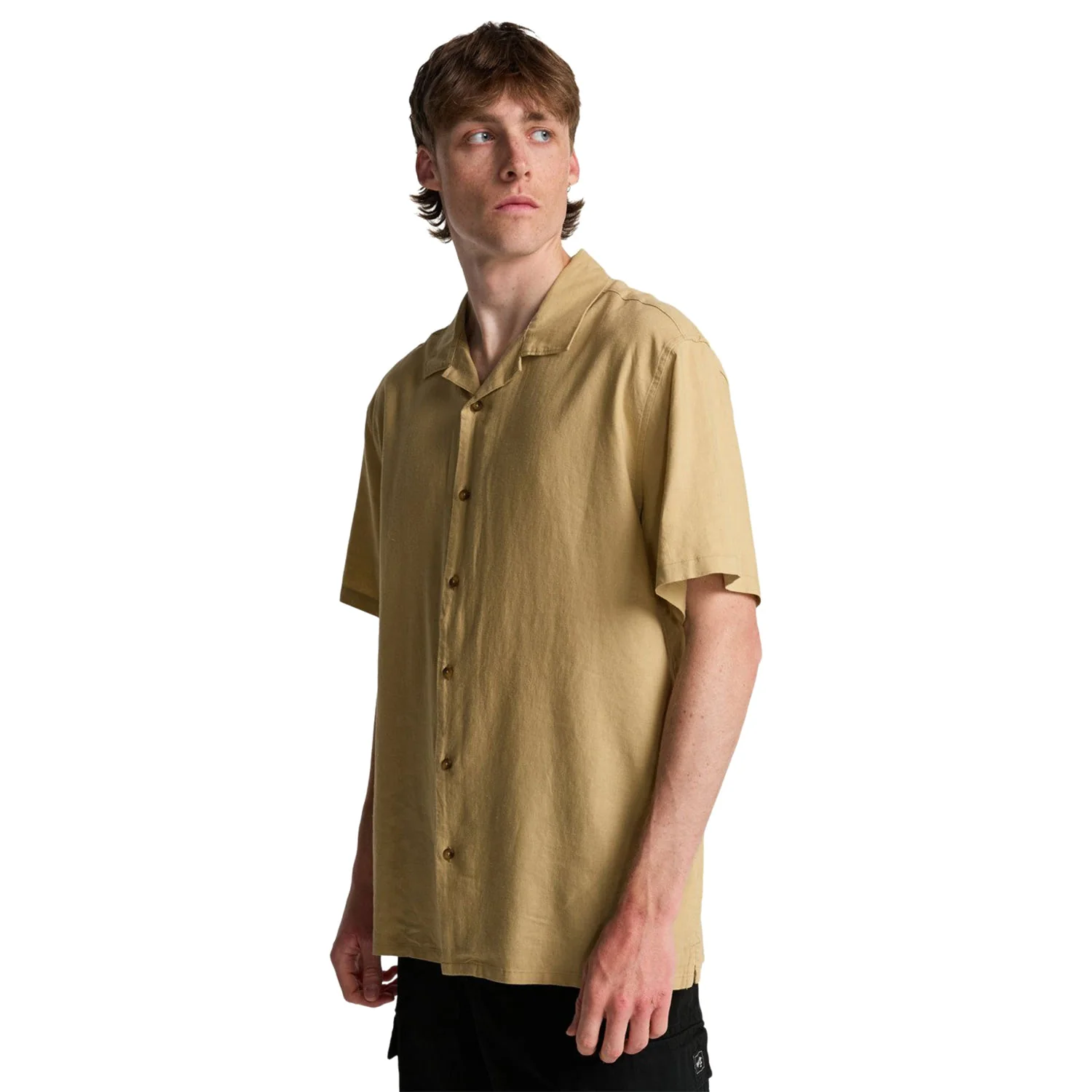 Billabong SS Vacay Linen Shirt Castle Rock - Image 2