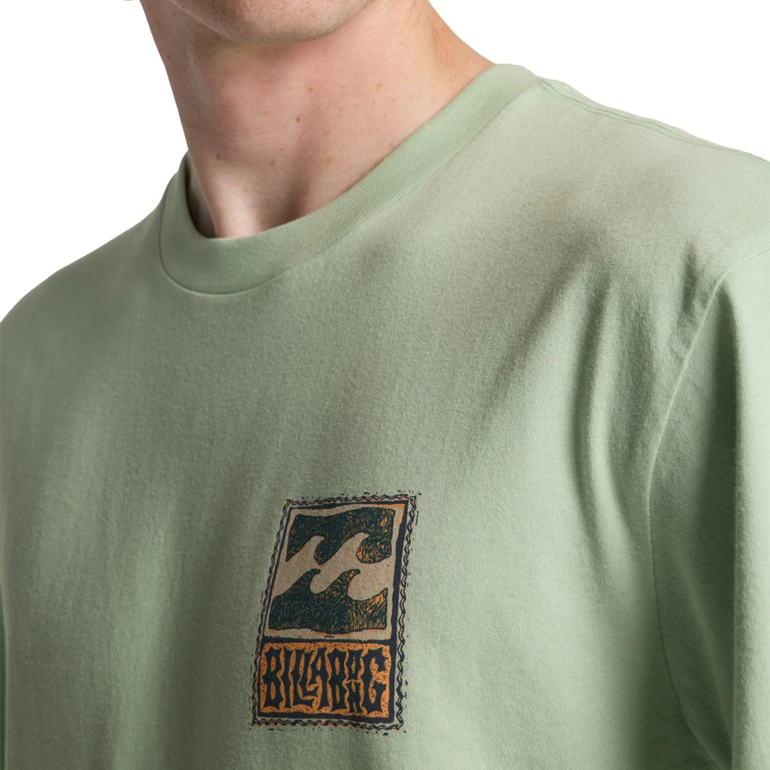 Billabong Stamp T-Shirt Vintage Green - Image 3