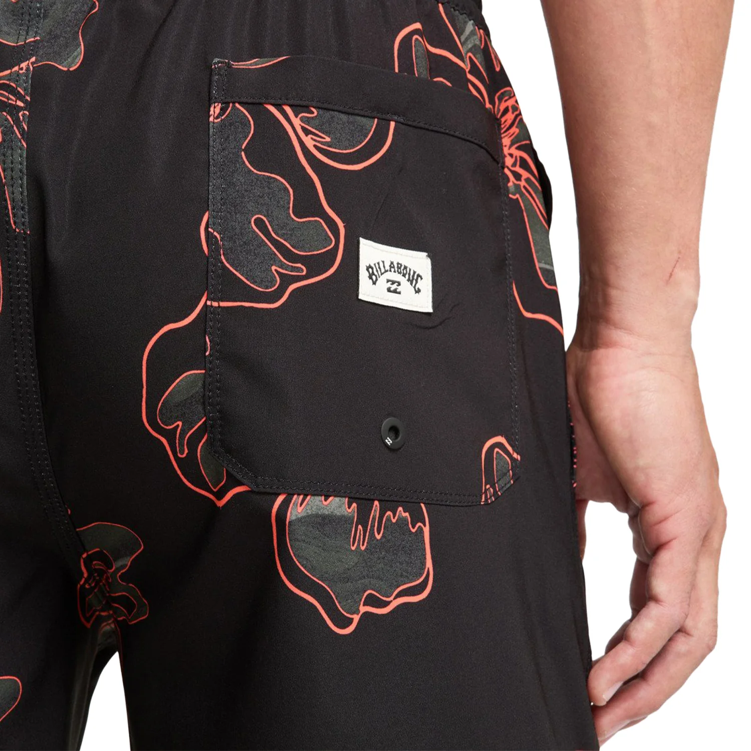Billabong Sundays Layback 17" Short Black Print - Image 4
