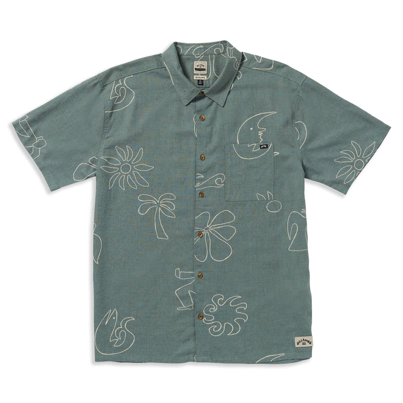 Billabong Together Woven SS Shirt Fatigue