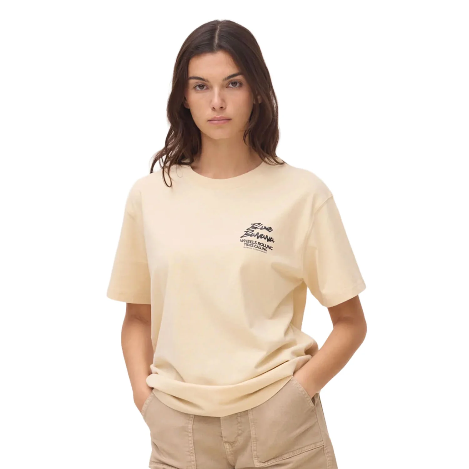 Blue Banana Drive Tee Beige - Image 3
