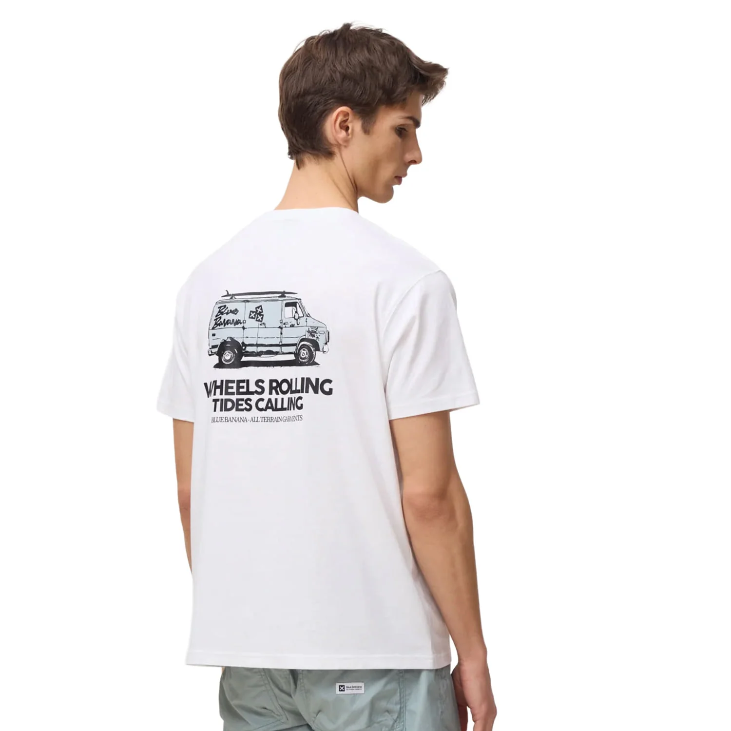 Blue Banana Drive Tee White - Image 2