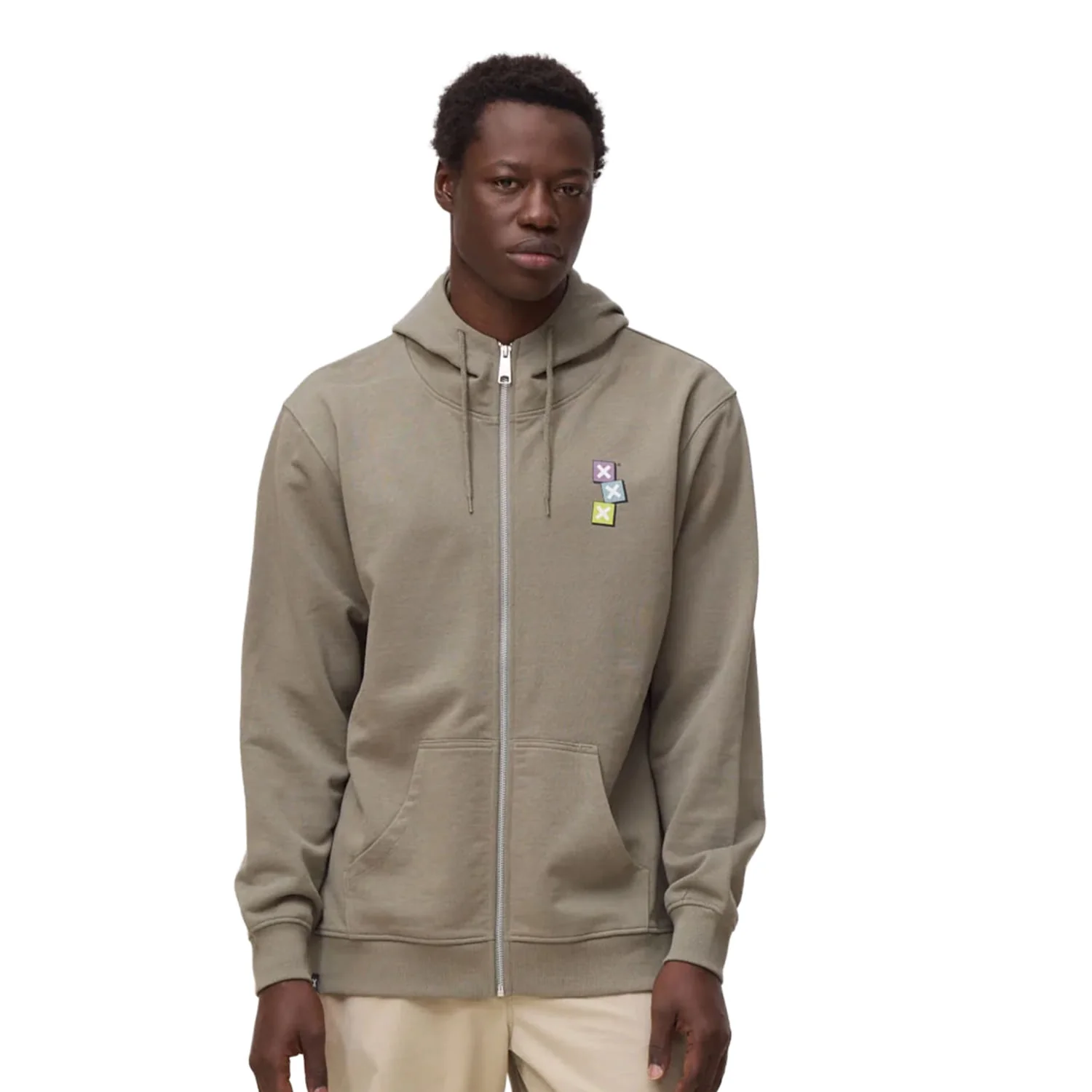Blue Banana Goods Full Zip Hoodie Olive Green