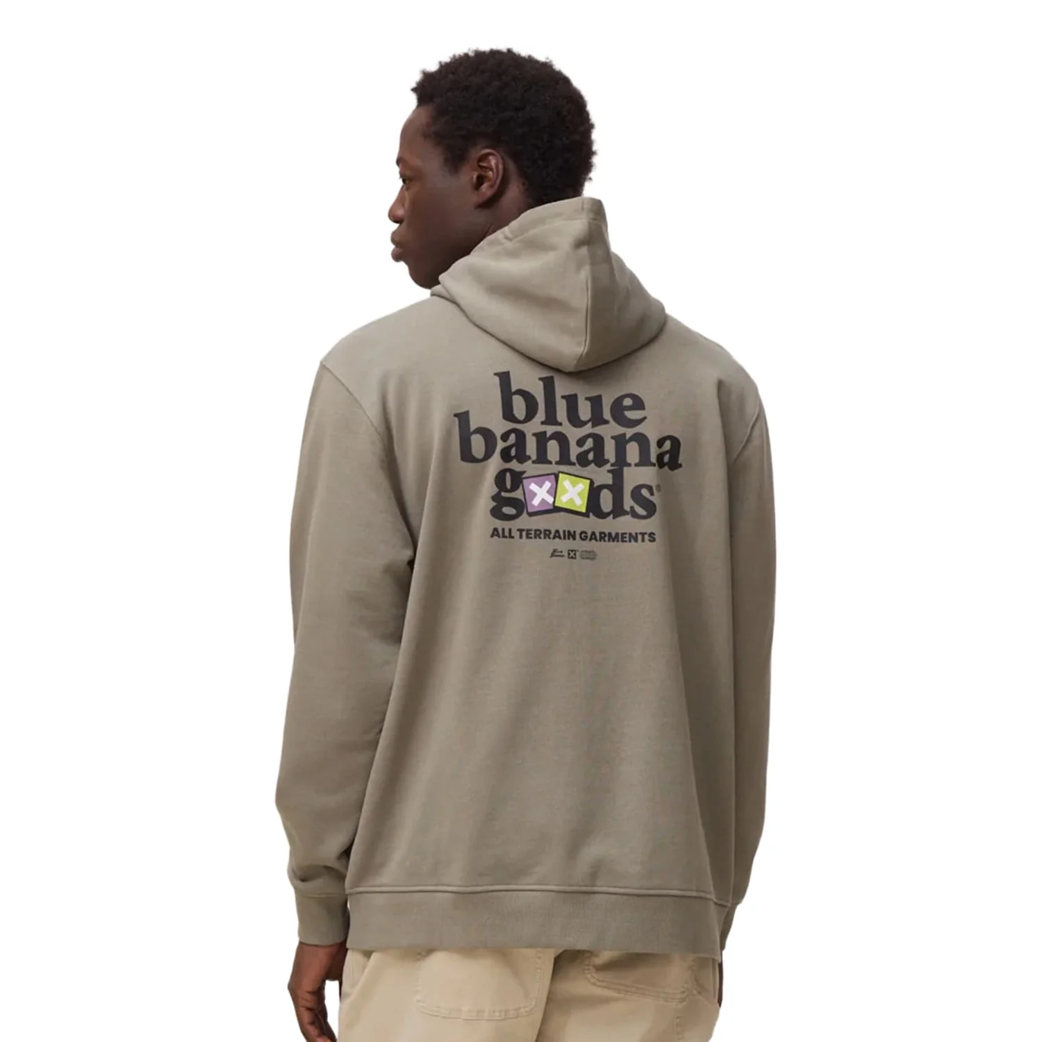 Blue Banana Goods Full Zip Hoodie Olive Green - Image 2
