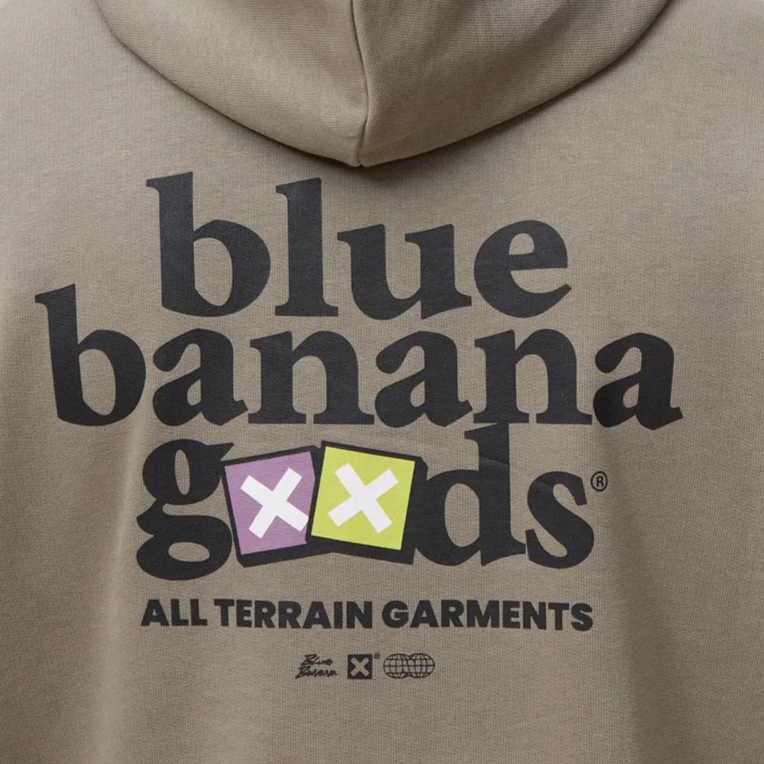 Blue Banana Goods Full Zip Hoodie Olive Green - Image 6