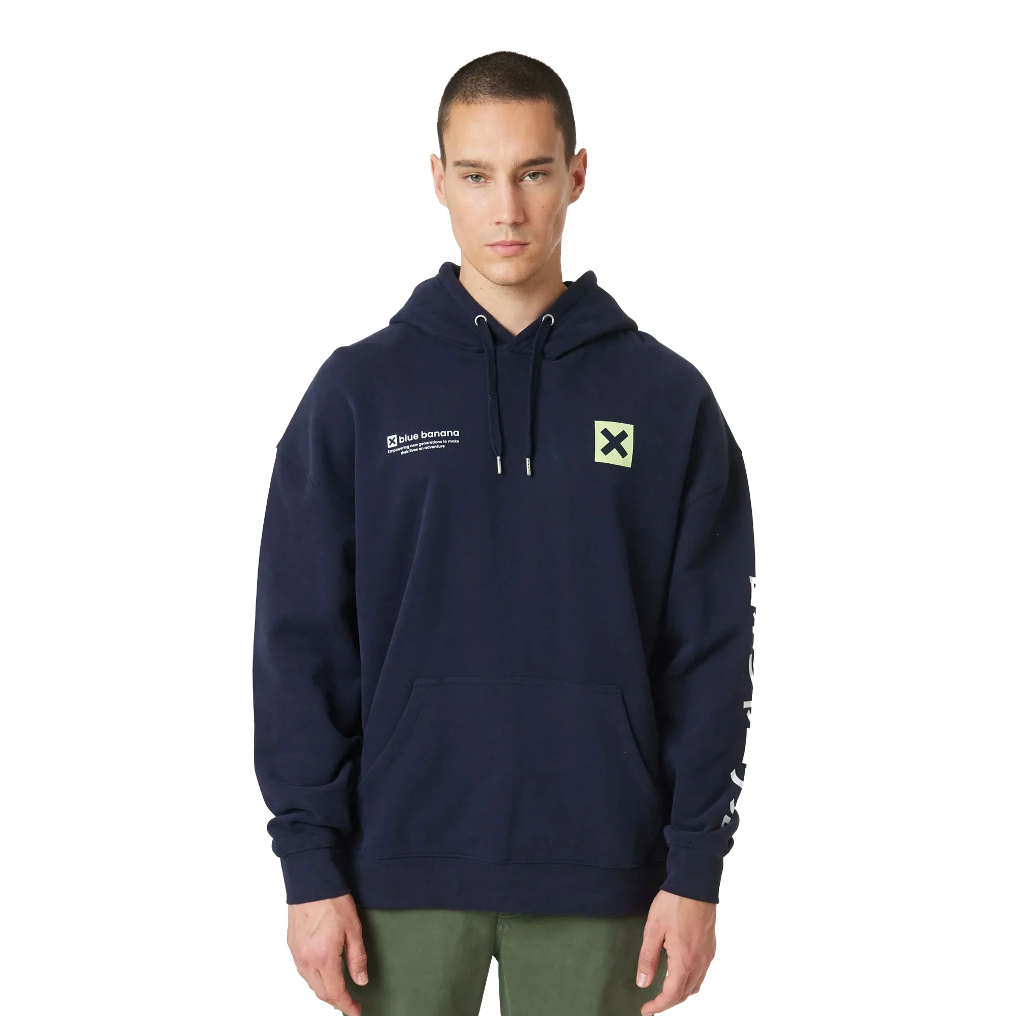 Blue Banana Journal Hoodie Navy
