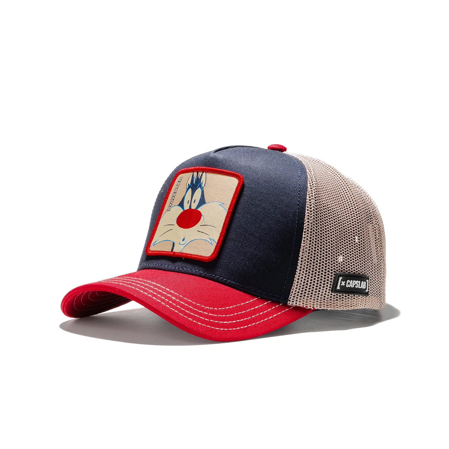 Capslab Looney Tunes Sylvester Cap Black/Red/Beige - Image 2