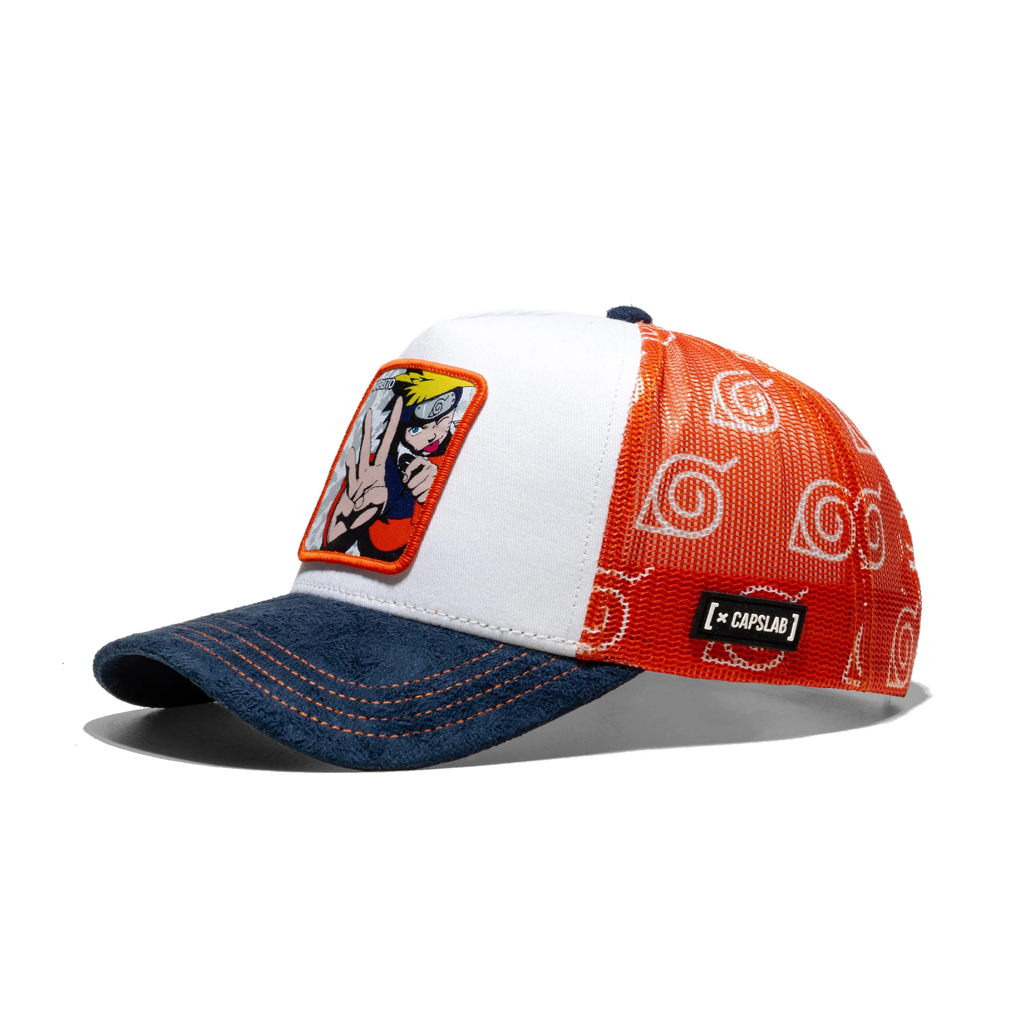 Capslab Naruto Shippuden Uzumaki Trucker Cap White/Orange - Image 2