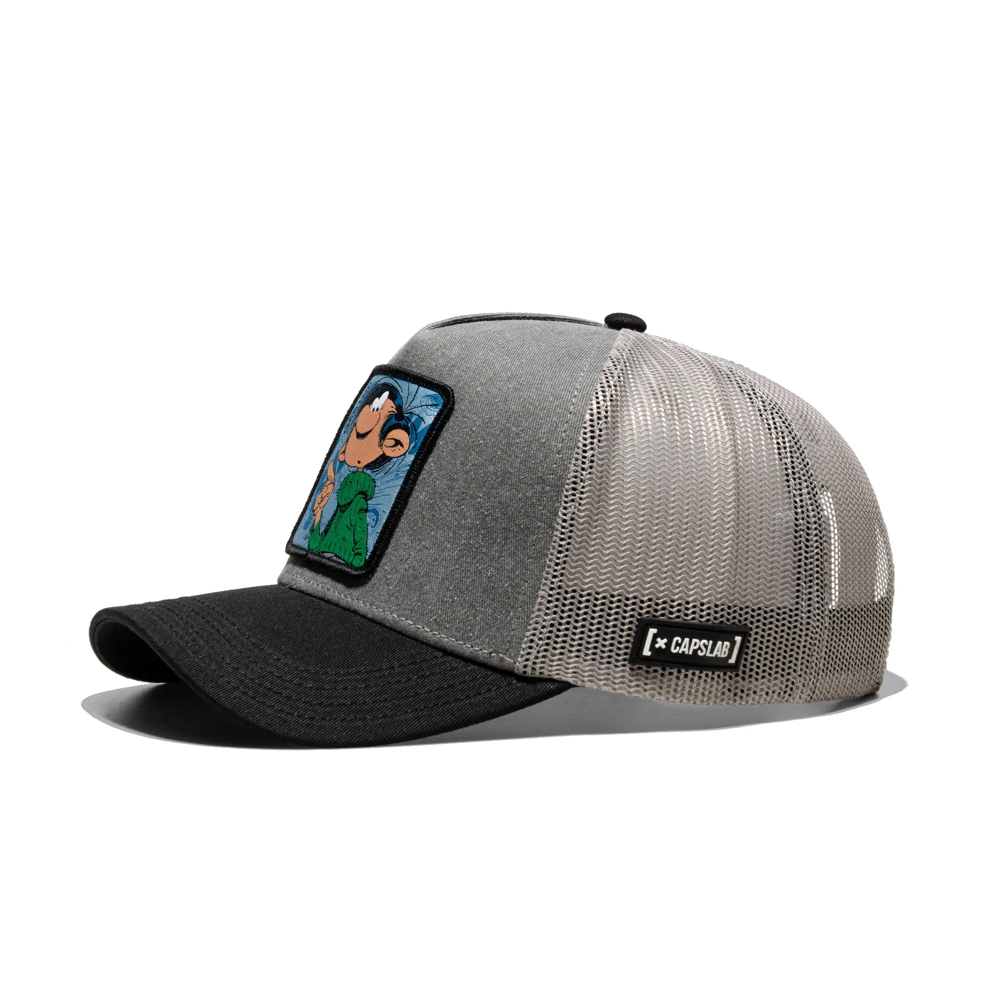 Capslab Spirou Gaston Trucker Cap Grey/Black - Image 2