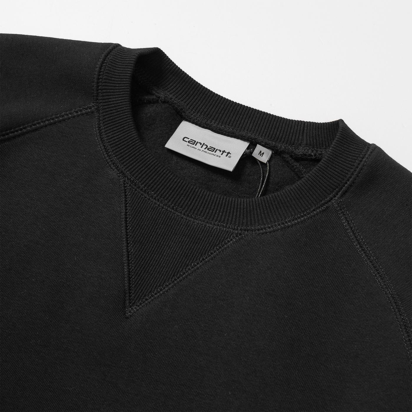 Carhartt Chase Sweat Black/Gold - Image 5