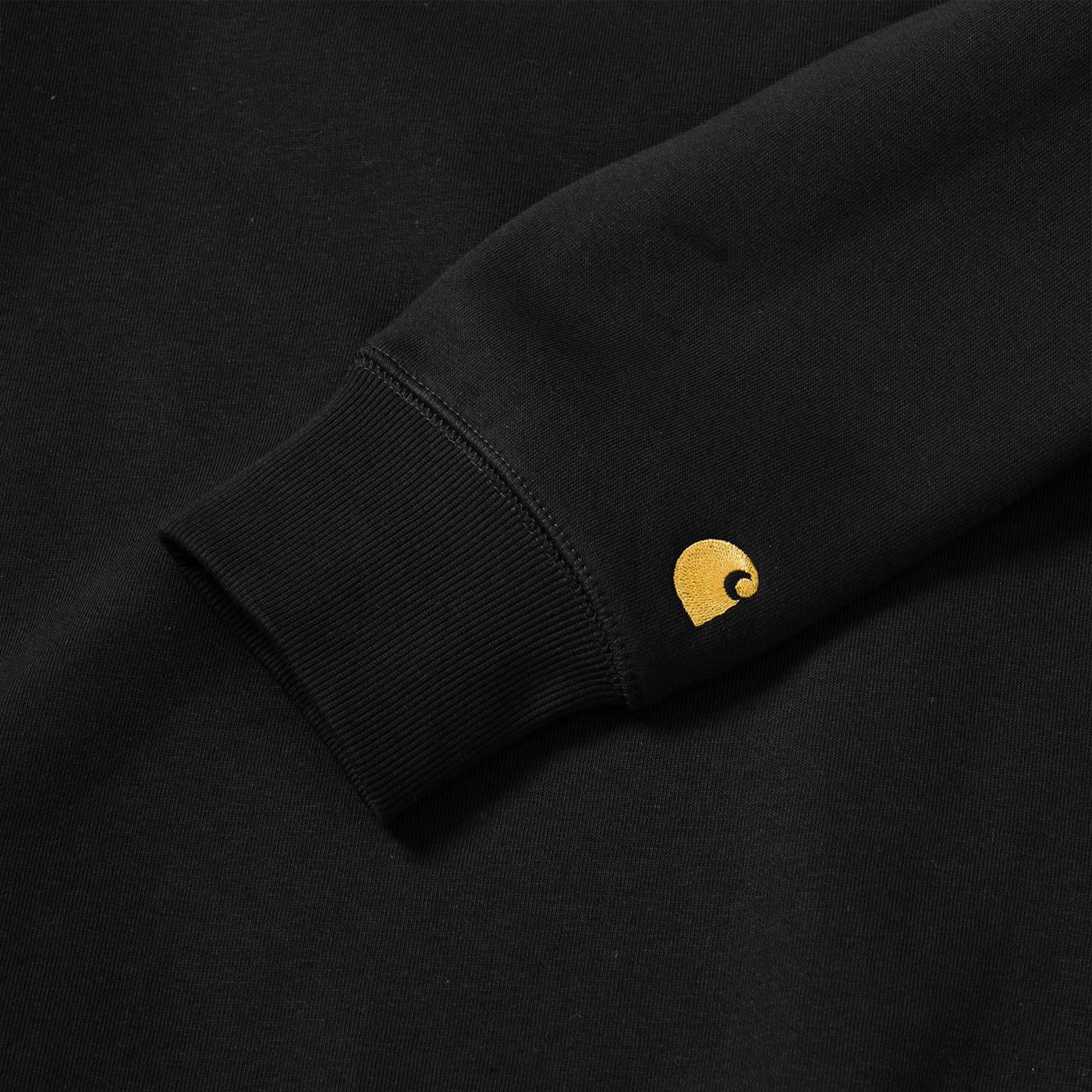 Carhartt Chase Sweat Black/Gold - Image 6
