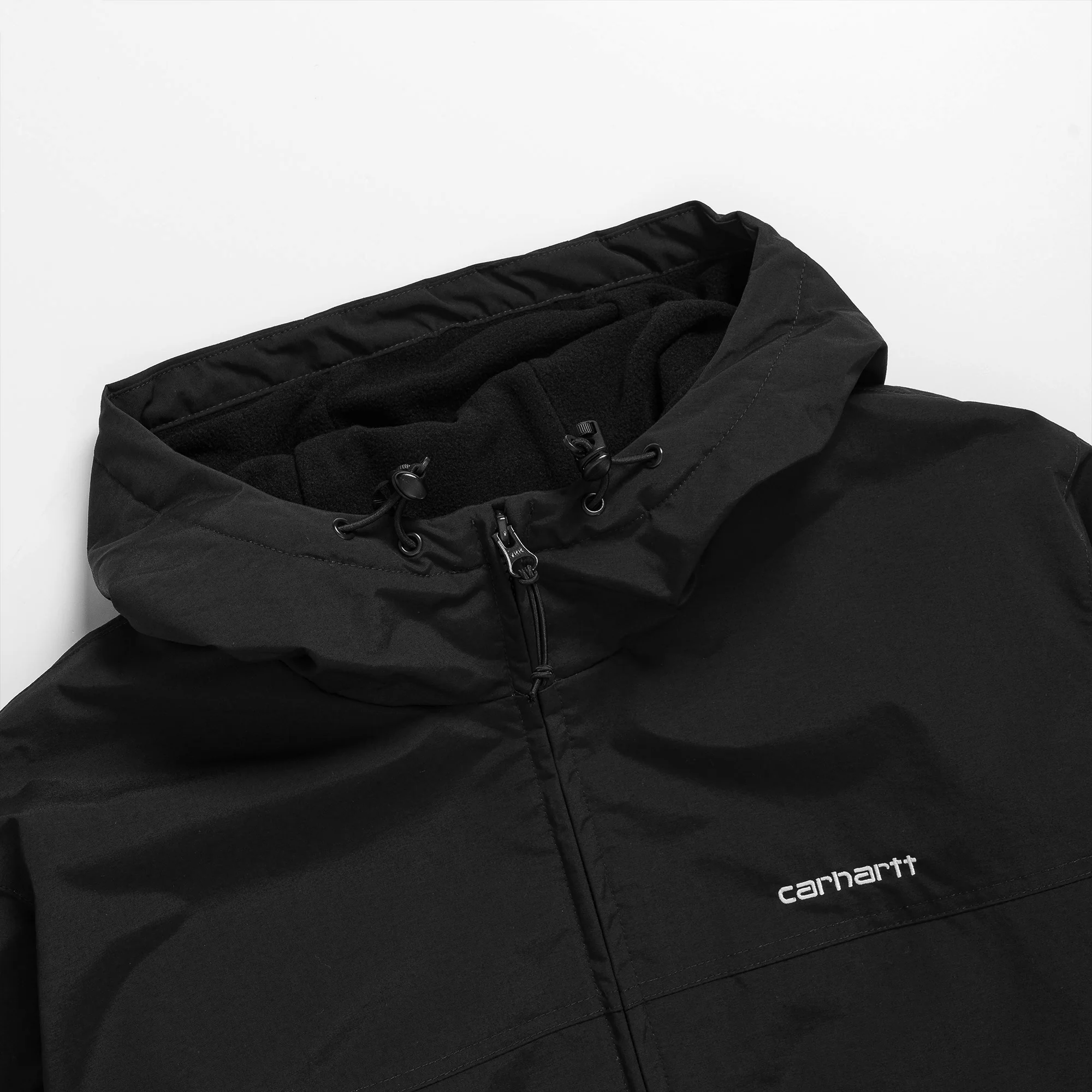 Carhartt Hooded Sail Jacket Black/White - Image 3