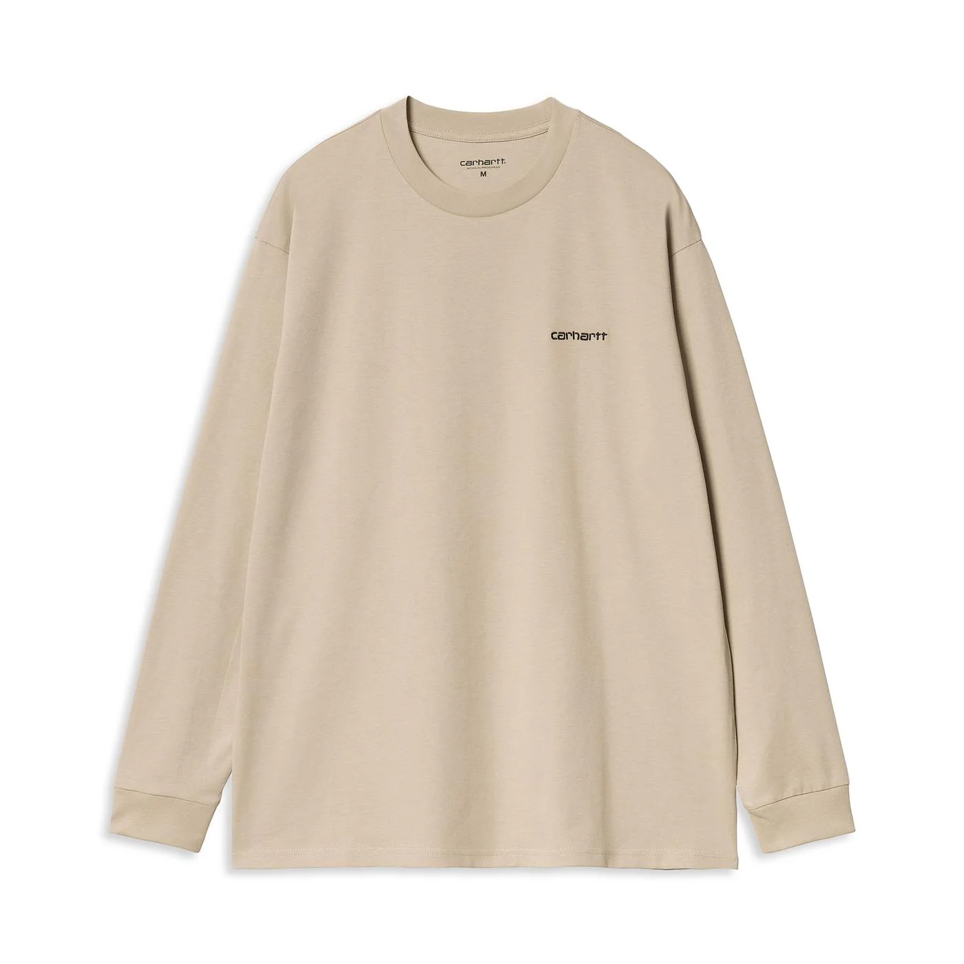 Carhartt L/S Script Embroidery T-Shirt Wall/Black