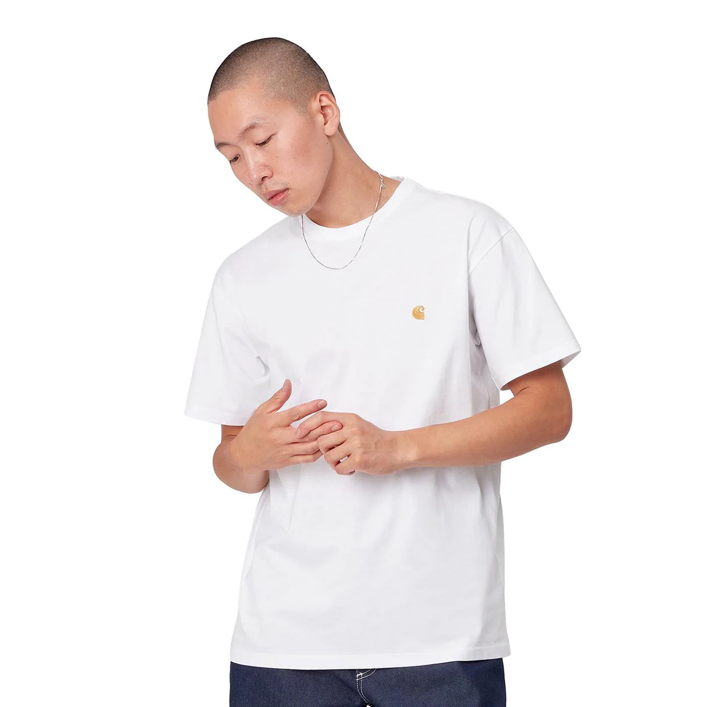 Carhartt WIP S/S Chase T-Shirt White/Gold