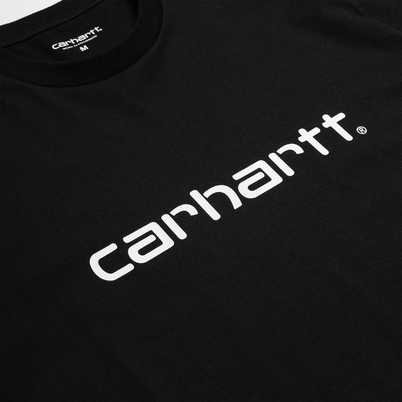 Carhartt S/S Script T-Shirt Black/White - Image 2