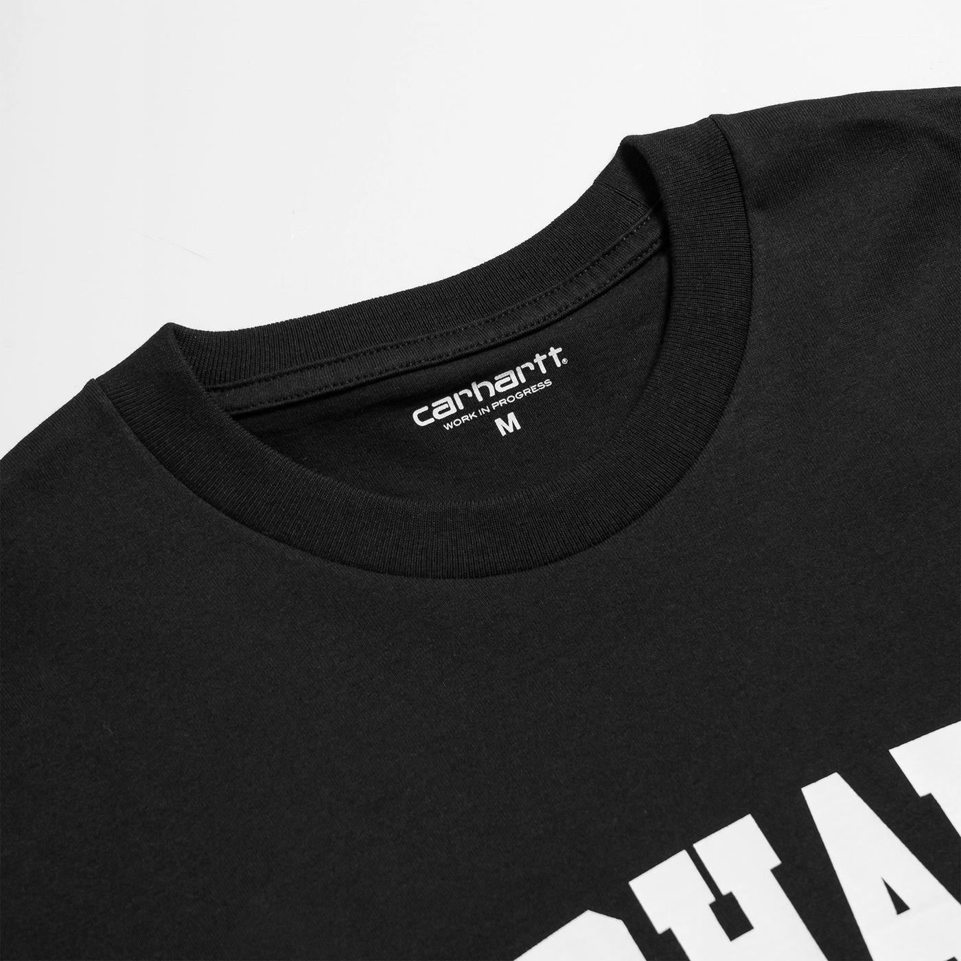 Carhartt S/S University T-Shirt Black/White - Image 3