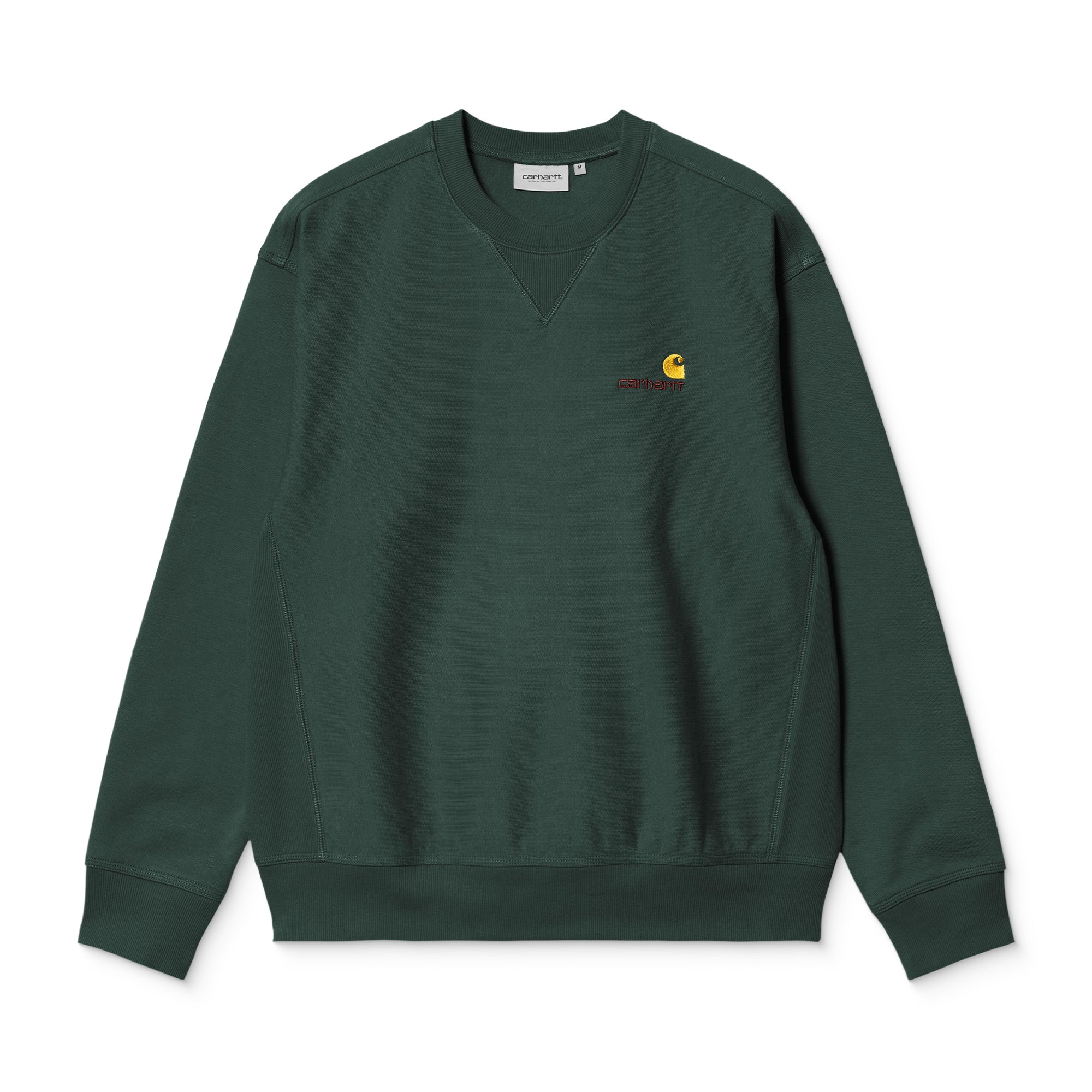 Carhartt WIP American Script Sweat Kale Green - Image 3