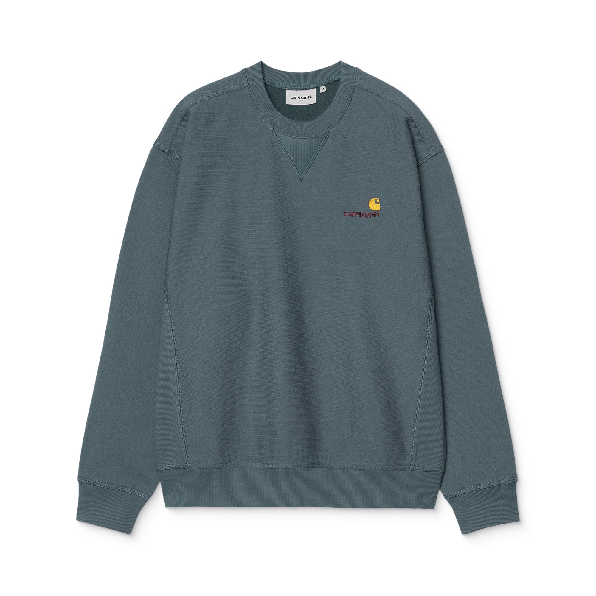 Carhartt WIP American Script Sweat Office Blue - Image 3