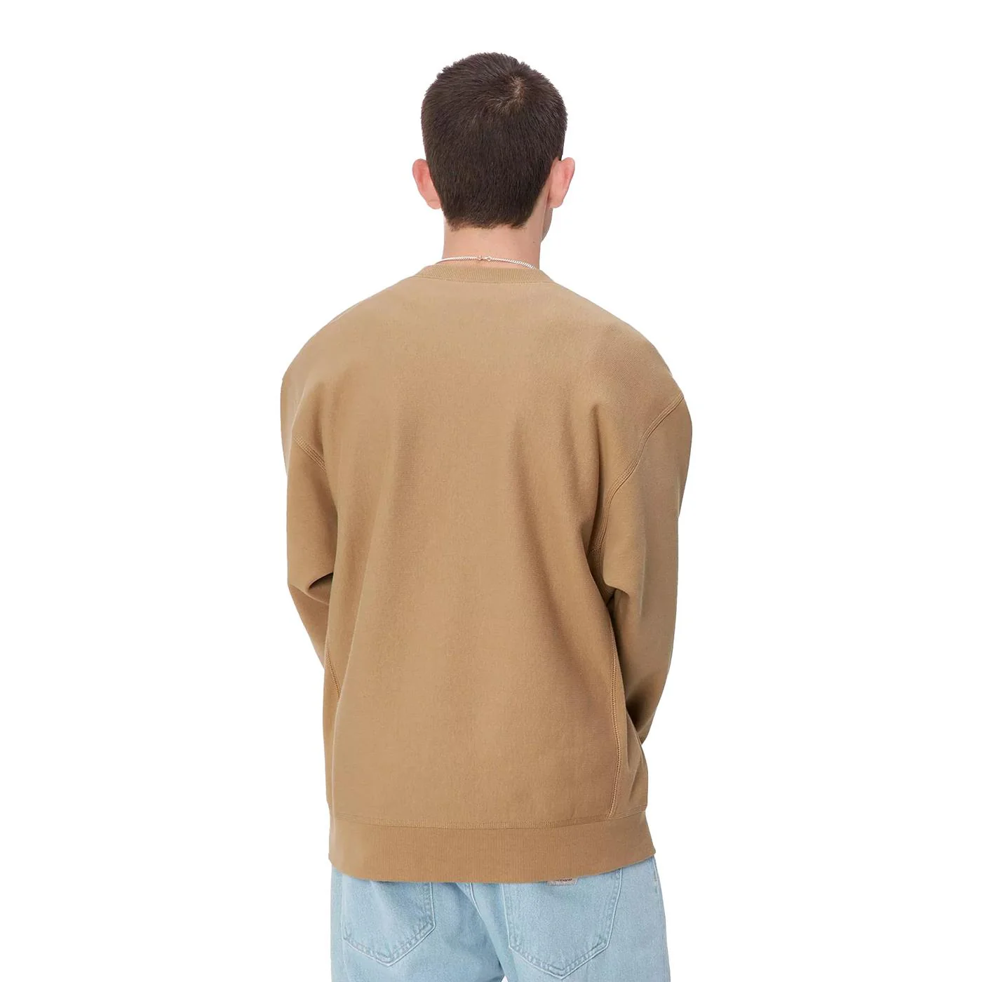Carhartt WIP American Script Sweat Peanut - Image 2