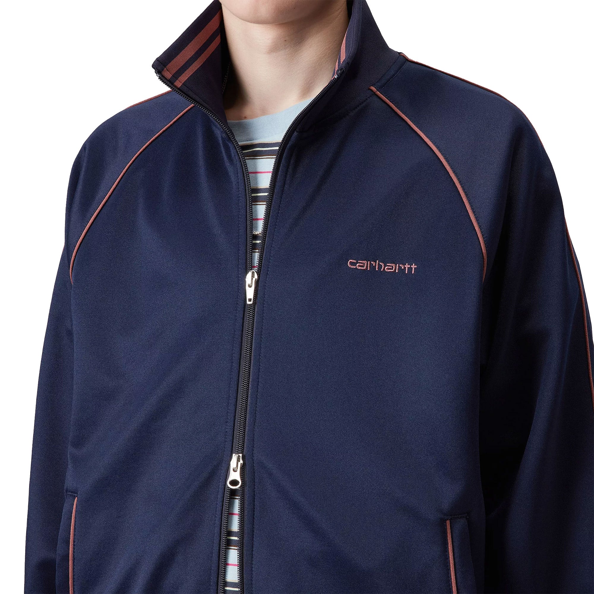 Carhartt WIP Benford Jacket Space/Dusky Pink - Image 4