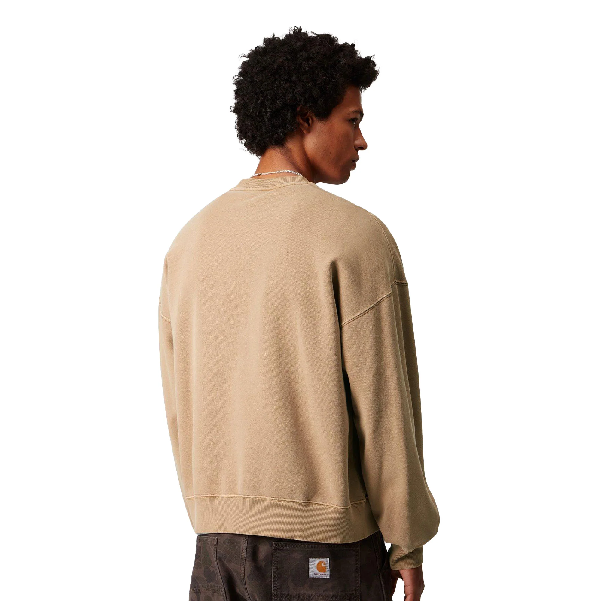 Carhartt WIP Benton Sweat Peanut garment dyed - Image 2