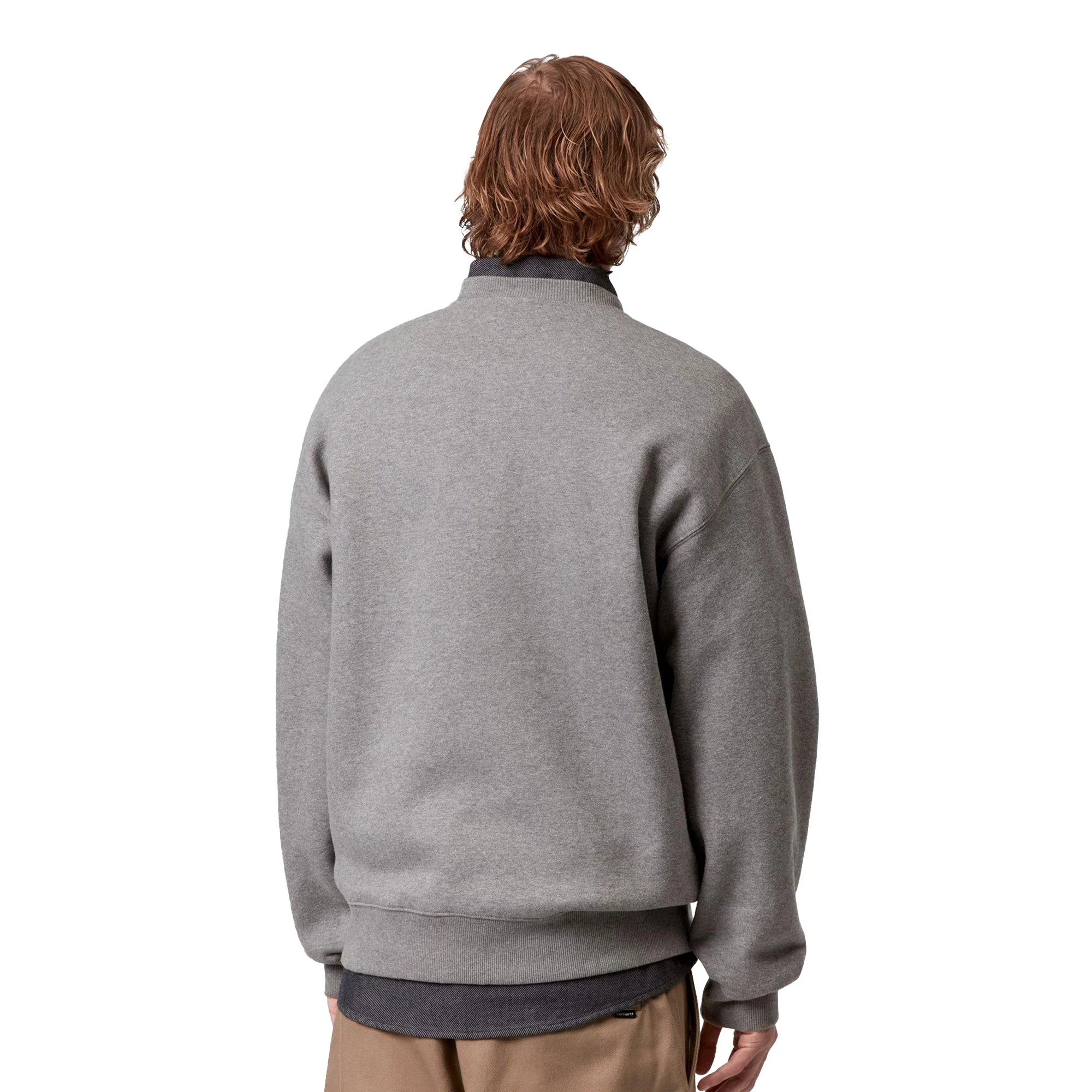Carhartt WIP Big School Sweat Dark Grey Heather - Image 2