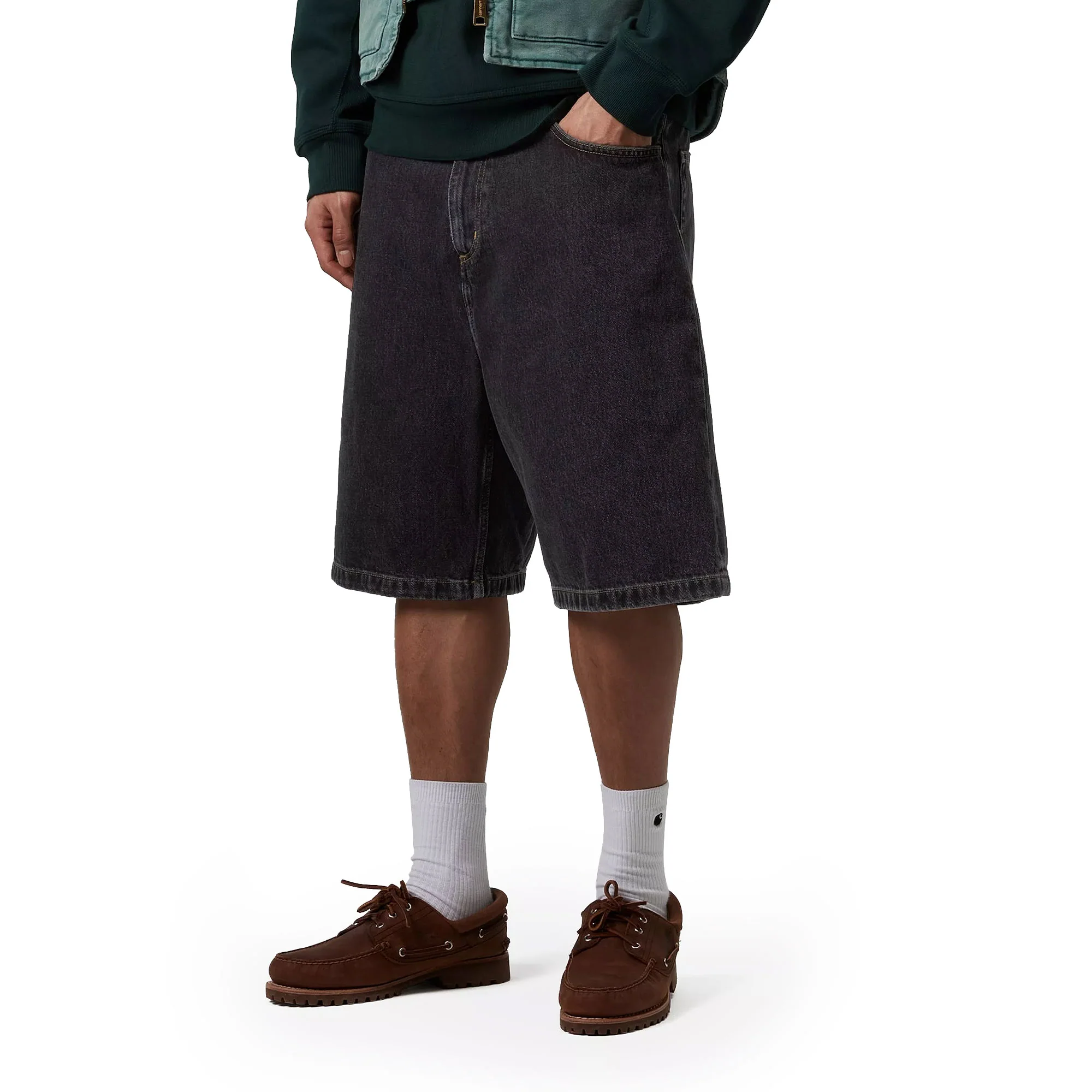 Carhartt WIP Brandon Short Black stone washed - Image 3
