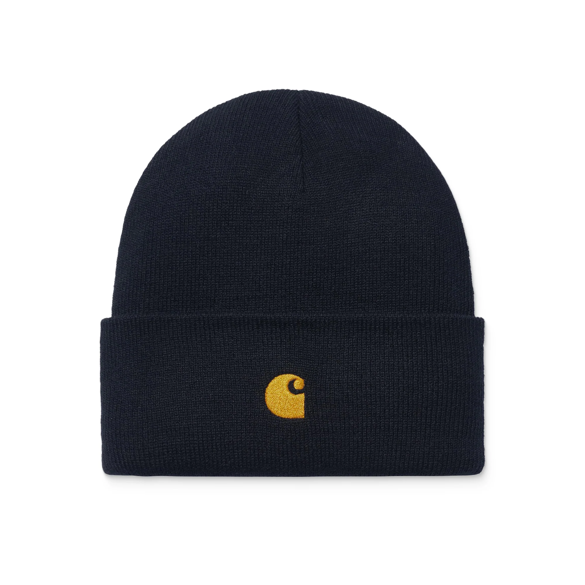 Carhartt WIP Chase Beanie Dark Navy/Gold