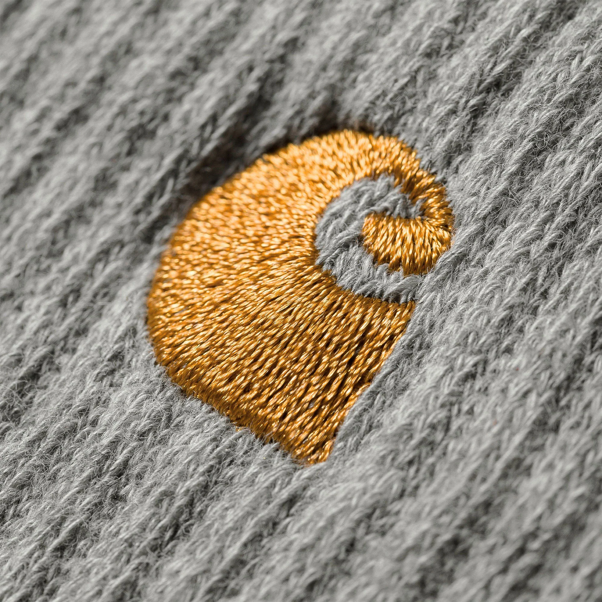 Carhartt WIP Chase Socks Grey Heather/Gold - Image 2
