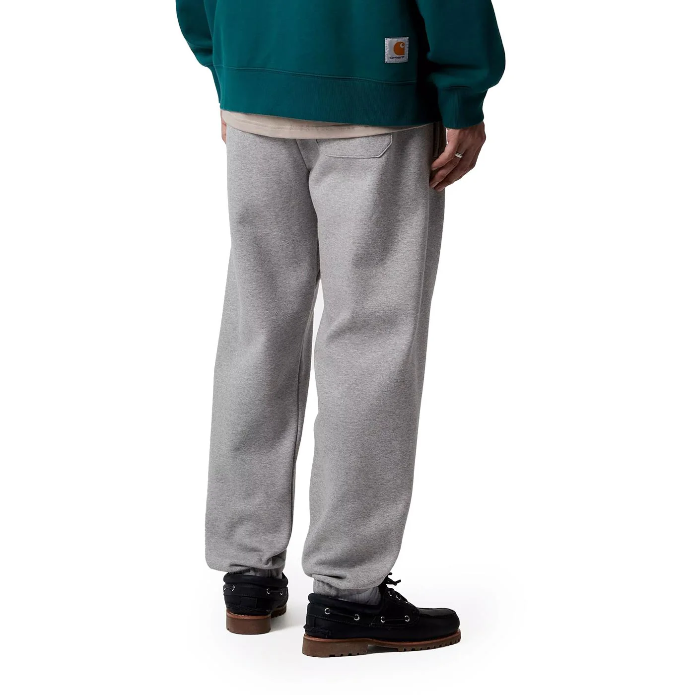Carhartt WIP Chase Sweat Pant Grey Heather/Gold - Image 2