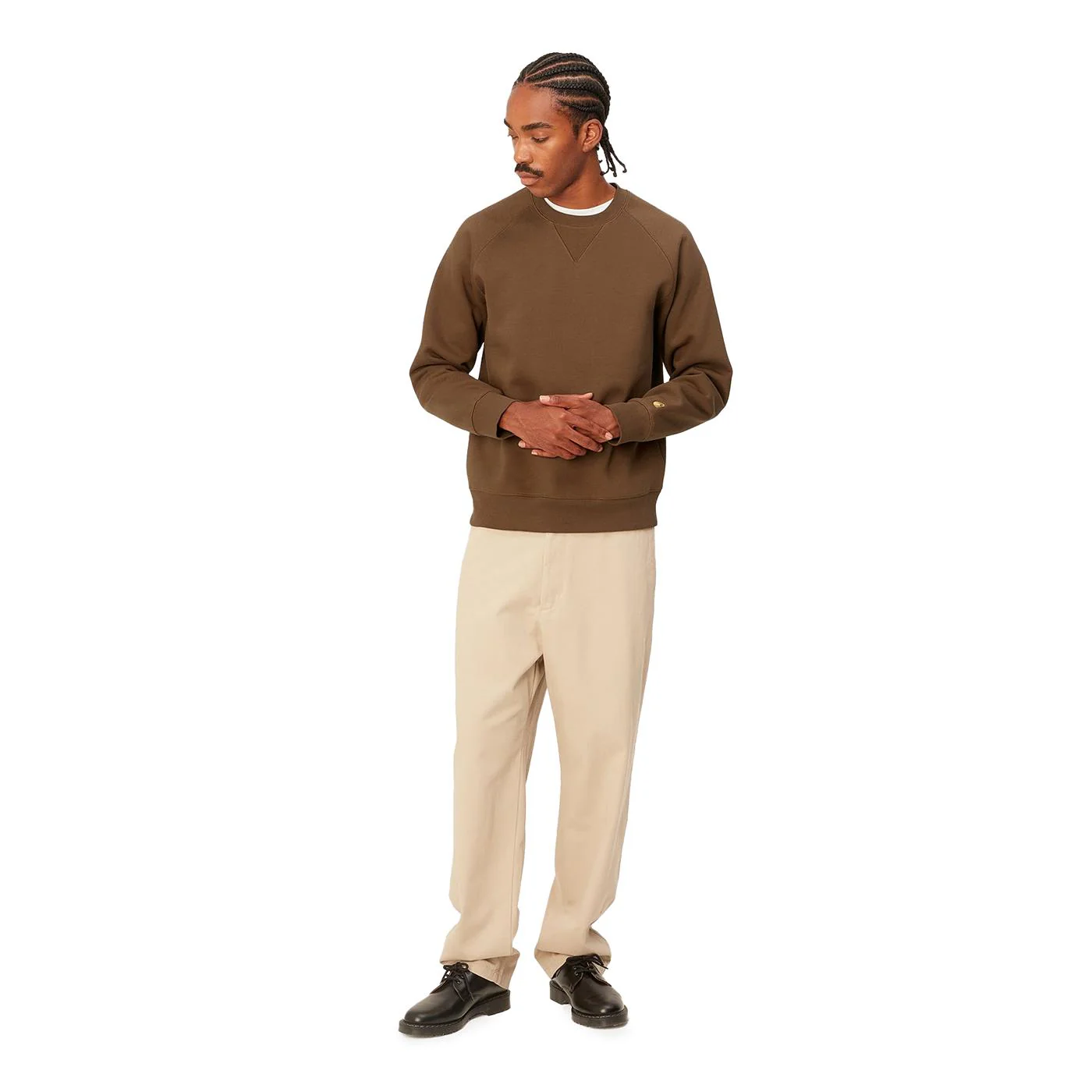 Carhartt WIP Chase Sweat Tamarind/Gold - Image 2