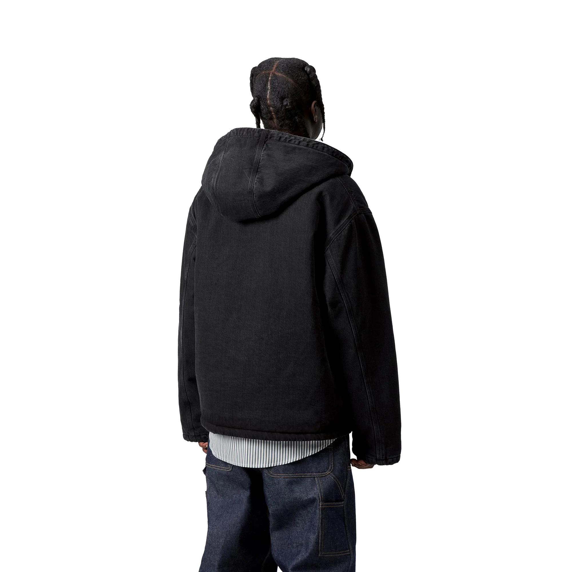 Carhartt WIP Cleveland Jacket Black stone washed - Image 2