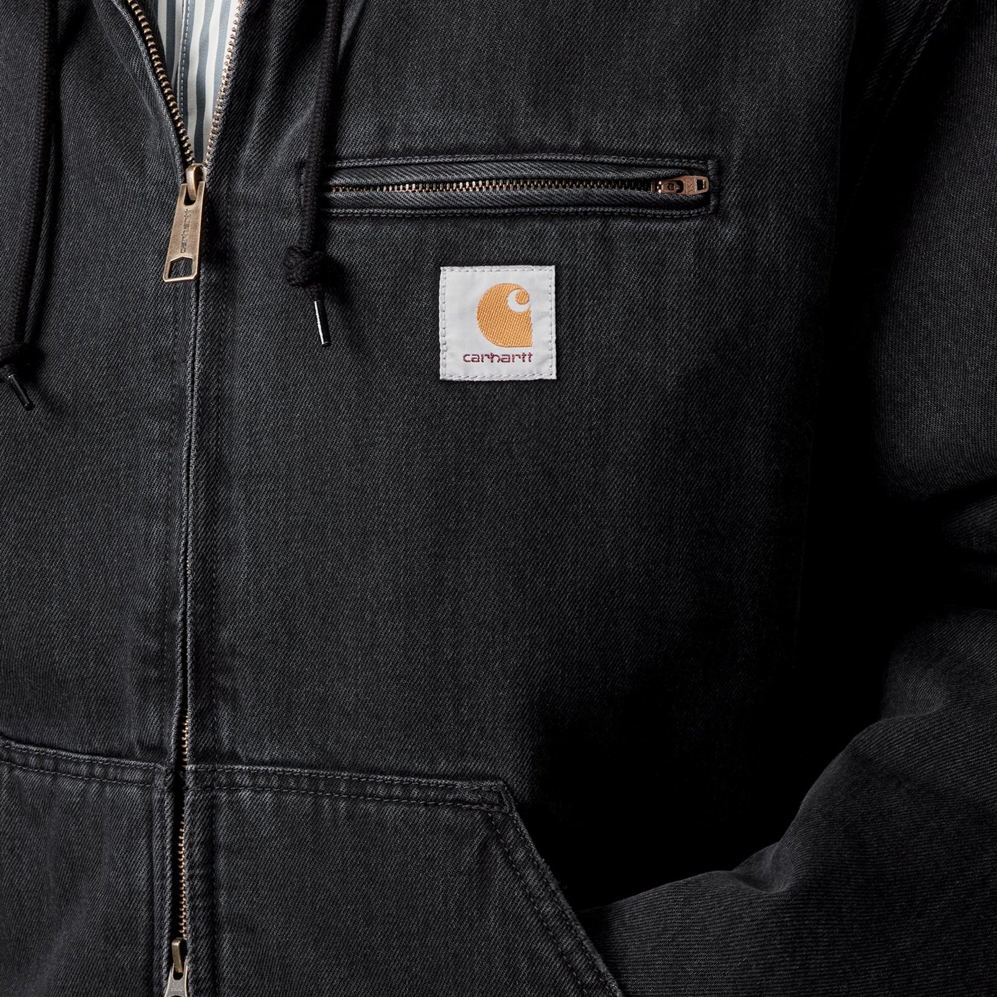 Carhartt WIP Cleveland Jacket Black stone washed - Image 3