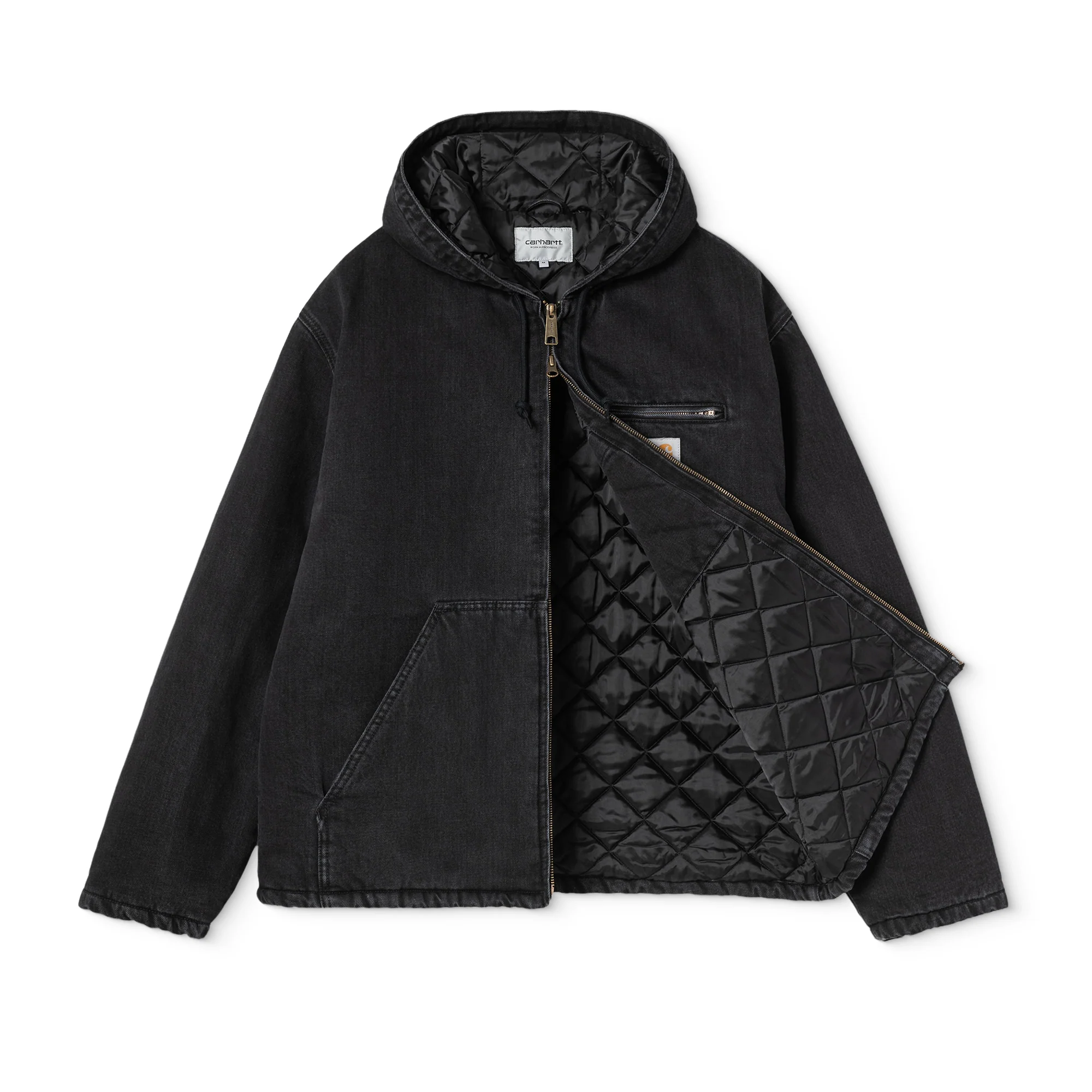 Carhartt WIP Cleveland Jacket Black stone washed - Image 5