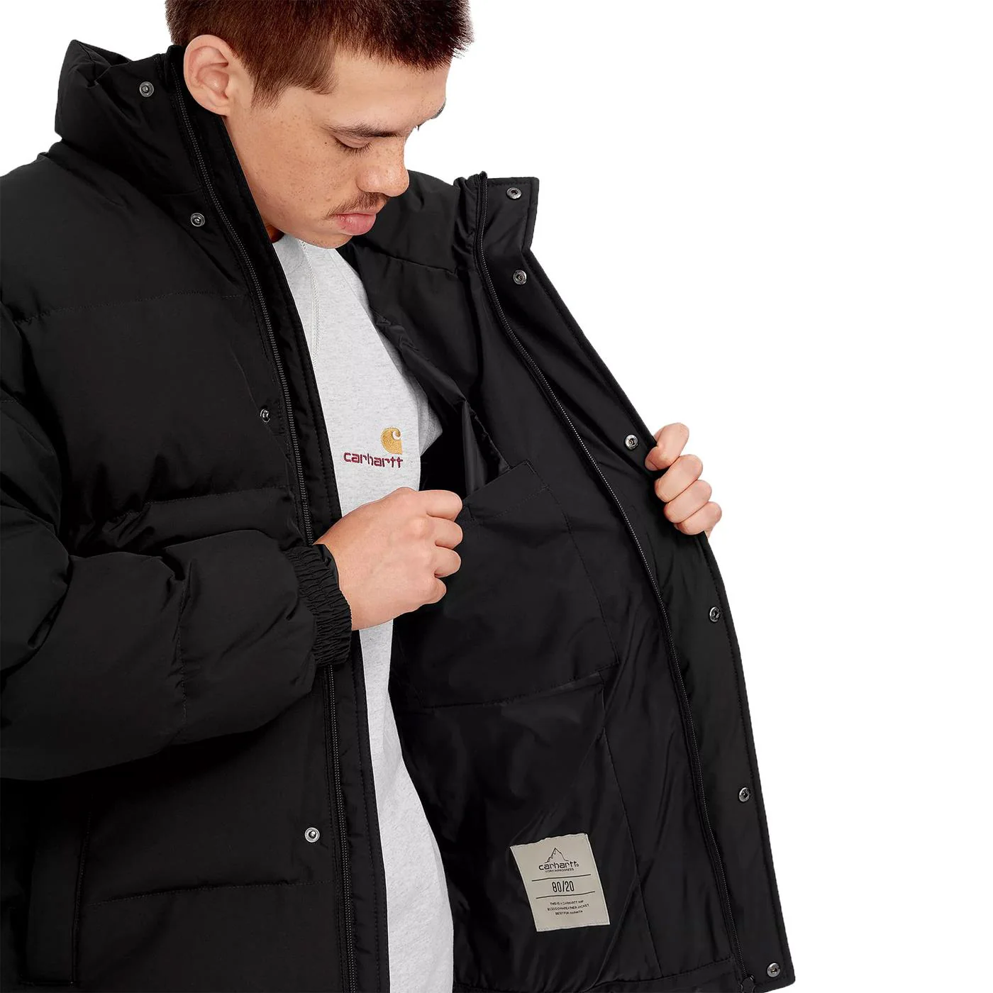 Carhartt WIP Danville Jacket Black/White - Image 3