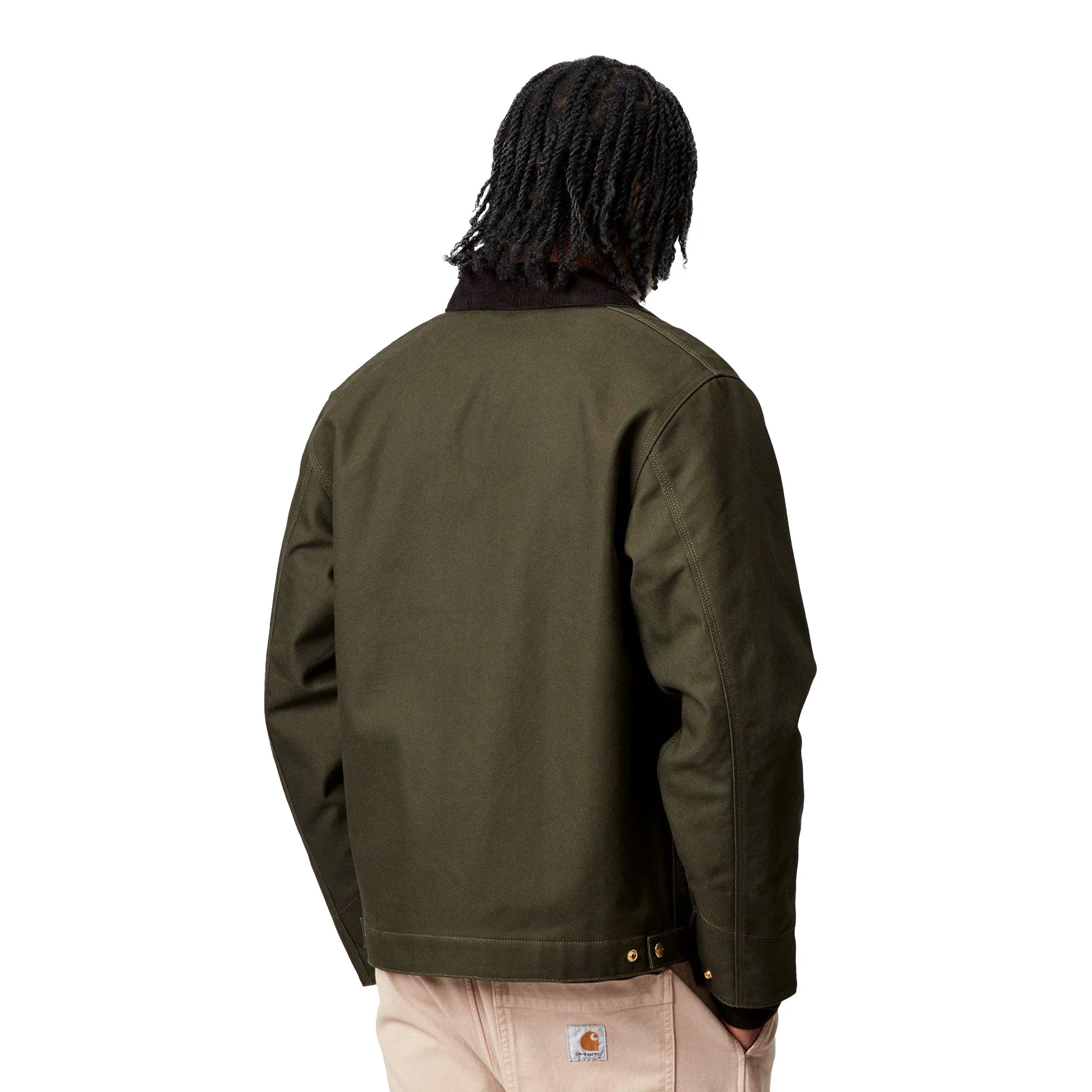 Carhartt WIP Detroit Jacket Olive/Black rigid - Image 2