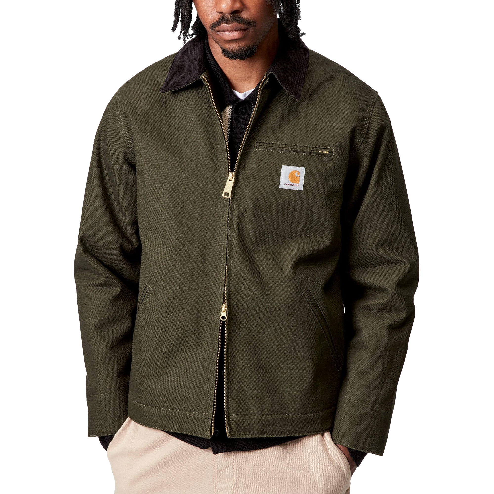 Carhartt WIP Detroit Jacket Olive/Black rigid - Image 4