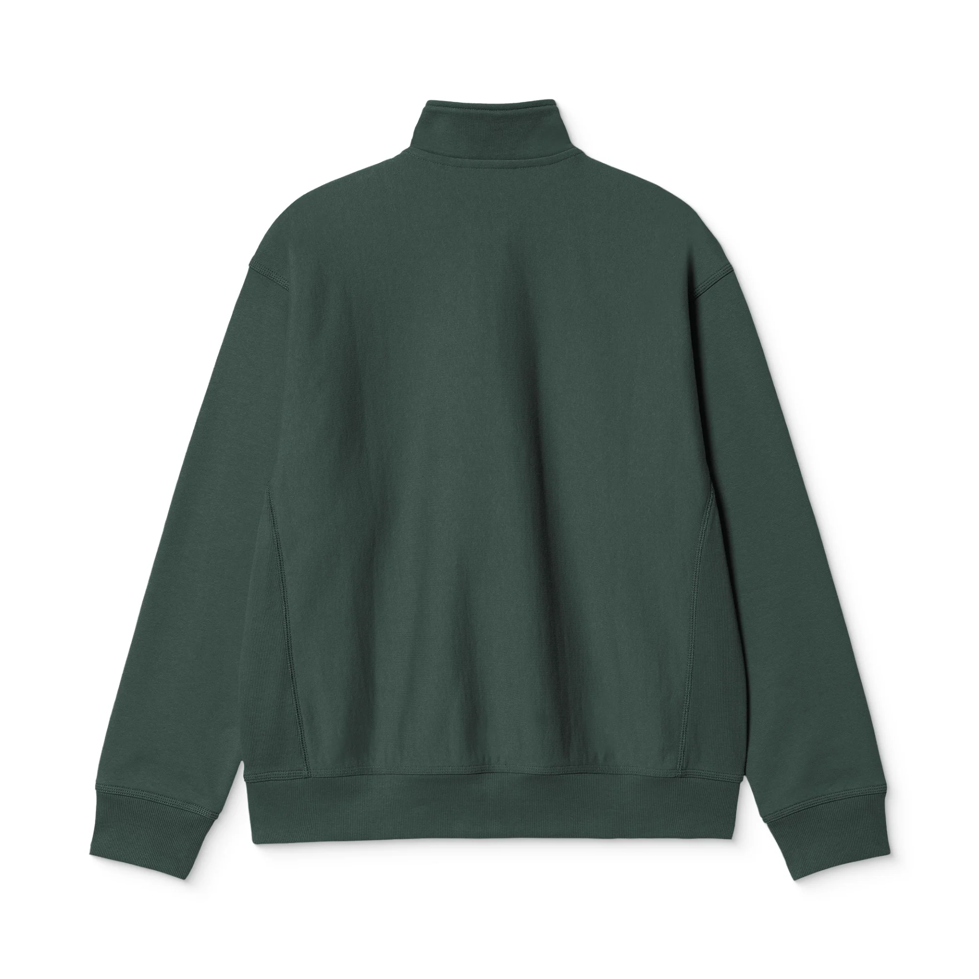 Carhartt WIP Half Zip American Script Sweat Kale Green - Image 4