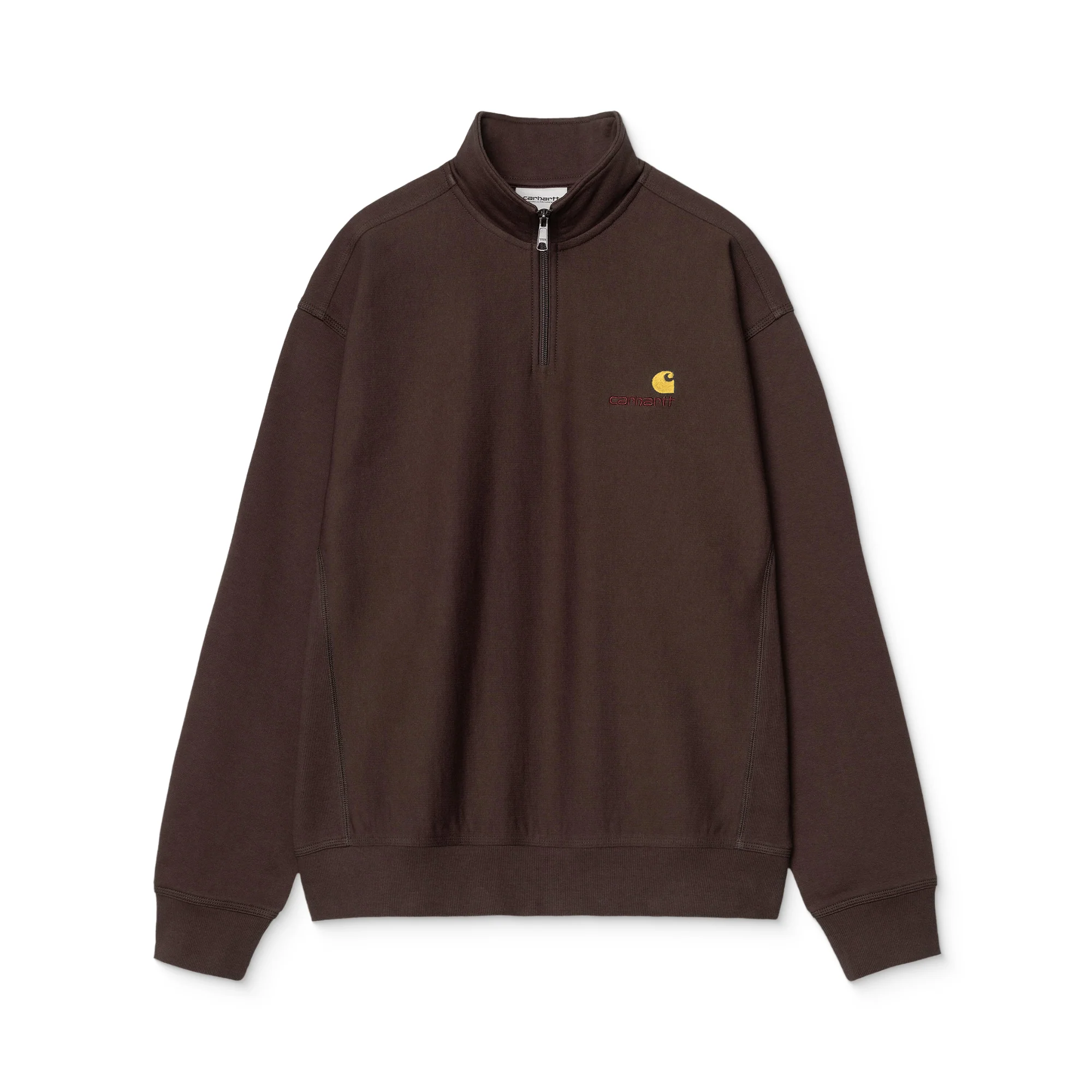 Carhartt WIP Half Zip American Script Sweat Palisander