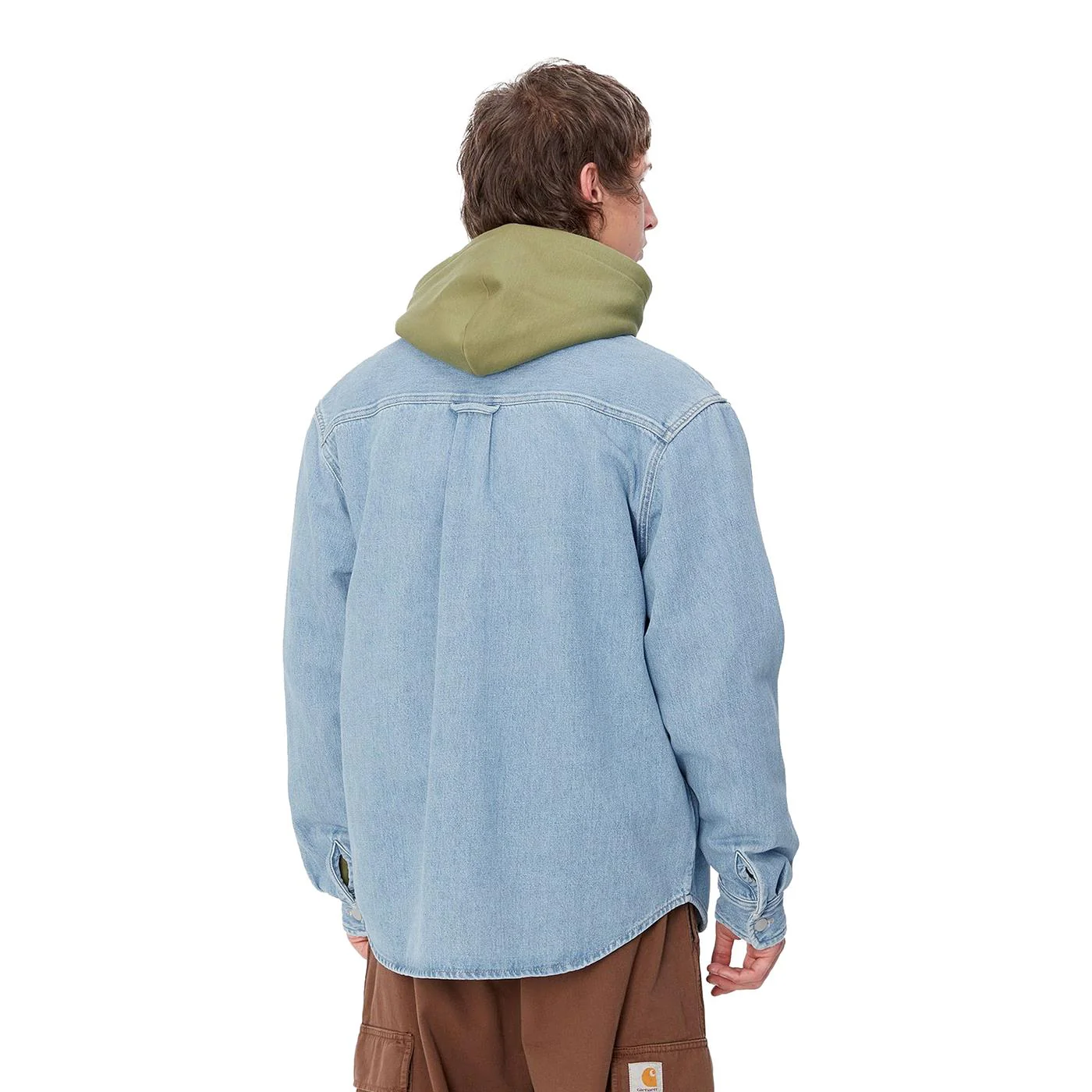 Carhartt WIP Harvey Shirt Jacket Blue dark bleached - Image 2