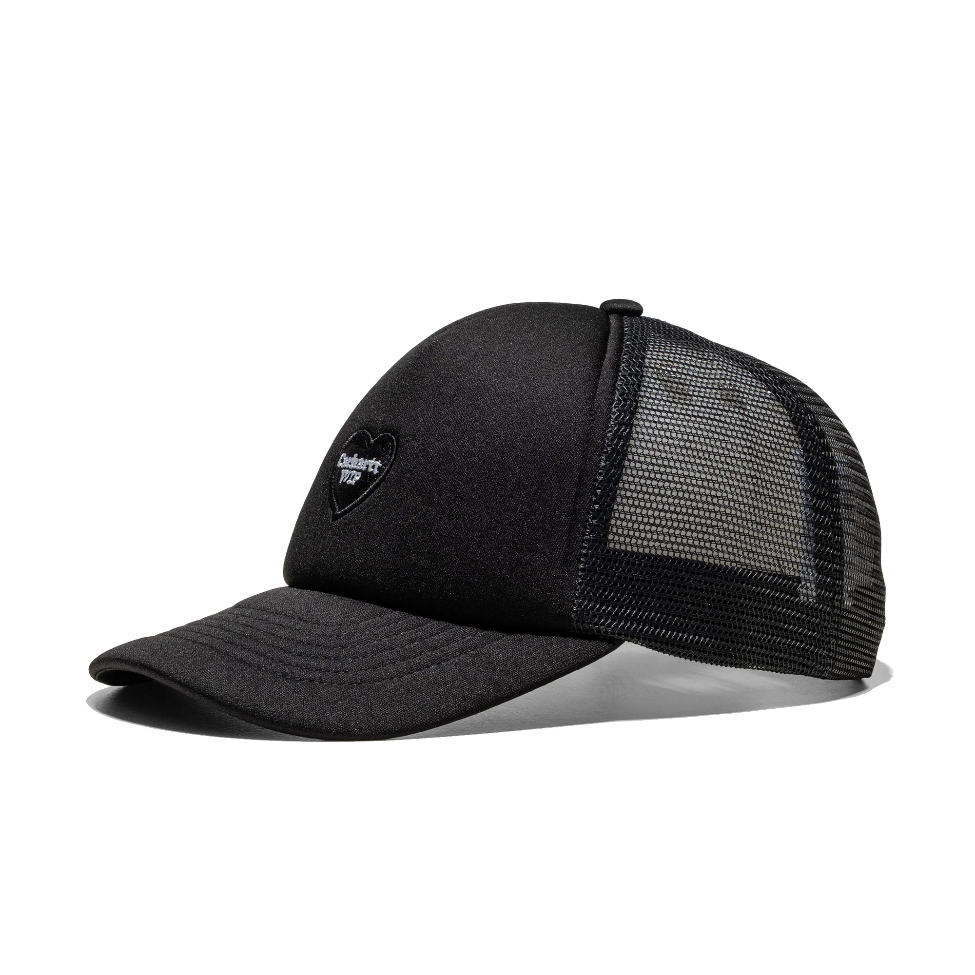 Carhartt WIP Heart Patch Trucker Cap Black - Image 2