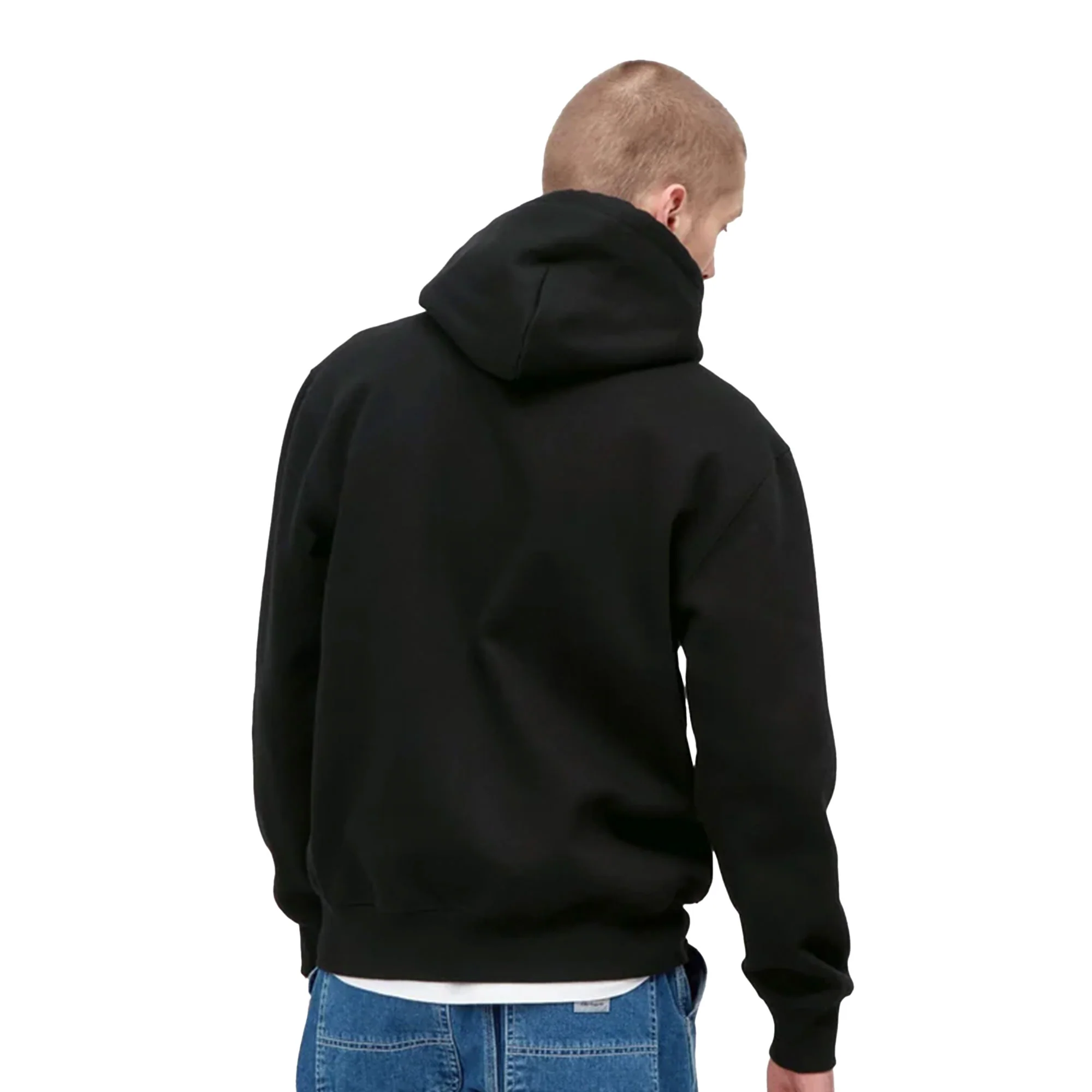 Carhartt WIP Hooded Carhartt Sweat Black/Black - Image 2