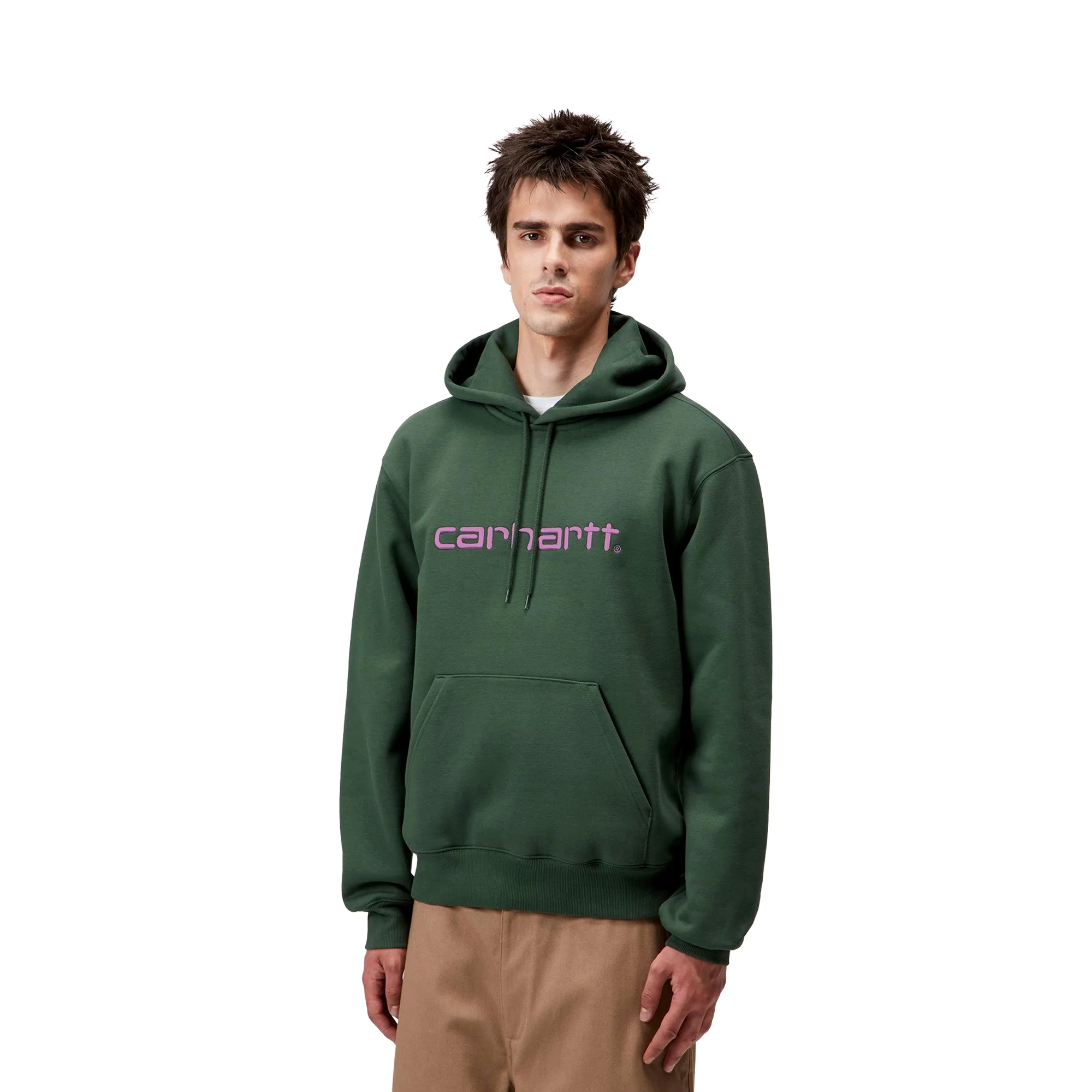 Carhartt WIP Hooded Carhartt Sweat Sycamore Tree/Phlox