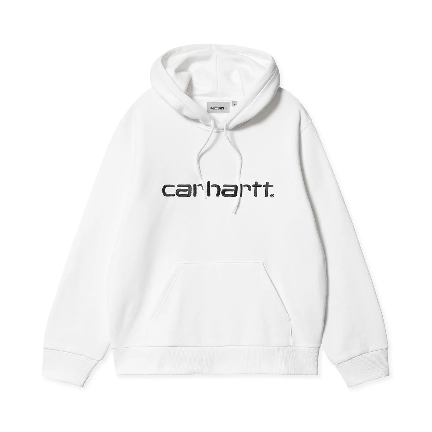 Carhartt WIP Hooded Carhartt Sweat White/Black - Image 3