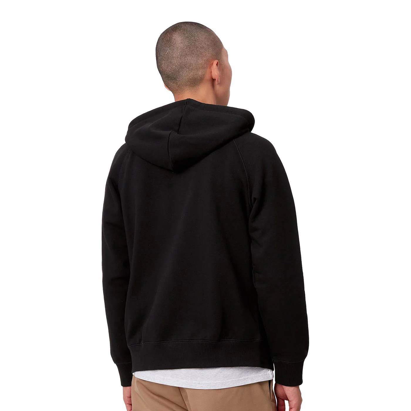 Carhartt WIP Hooded Chase Jacket Black/Gold - Image 2