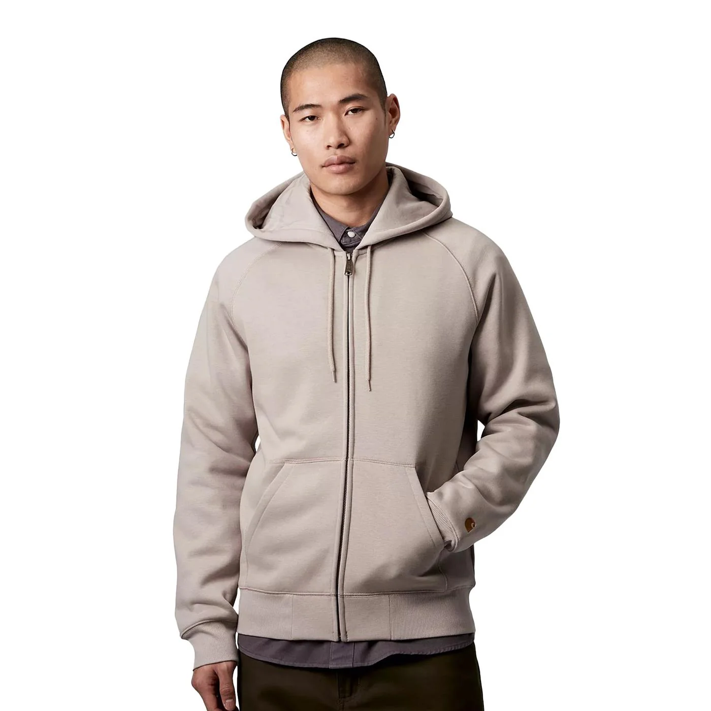 Carhartt WIP Hooded Chase Jacket Dusky Beige/Gold